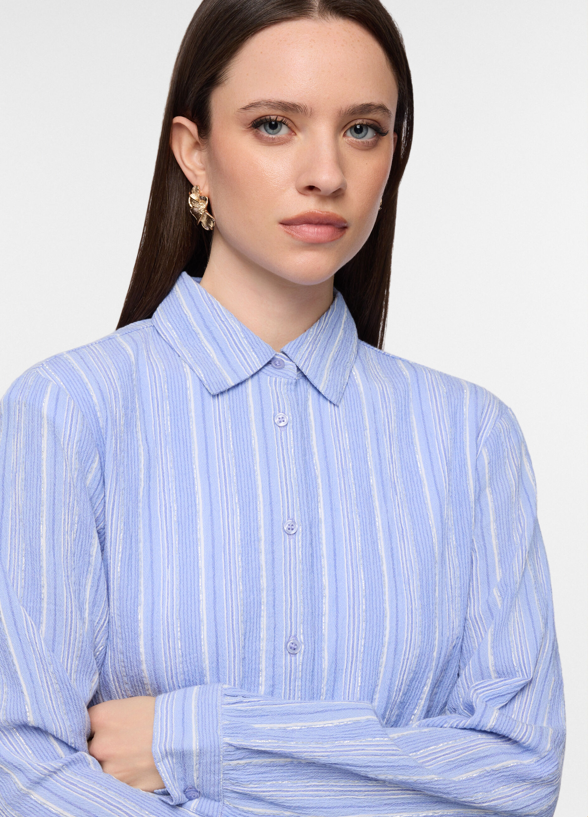 Camicia regular fit con colletto alla francese donna_2