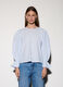 Blusa girocollo in popeline donna_1