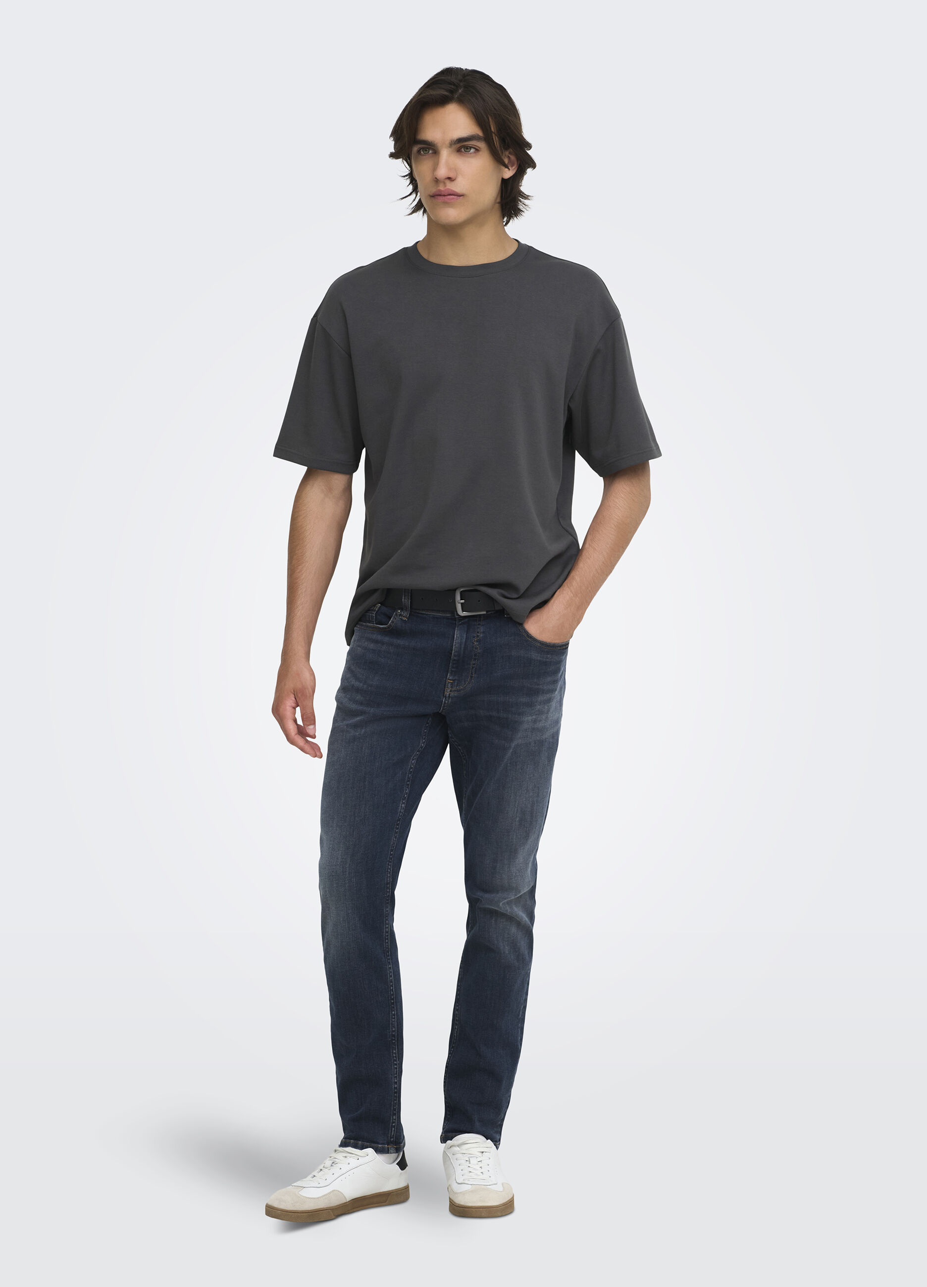 T-shirt girocollo a maniche corte uomo_0