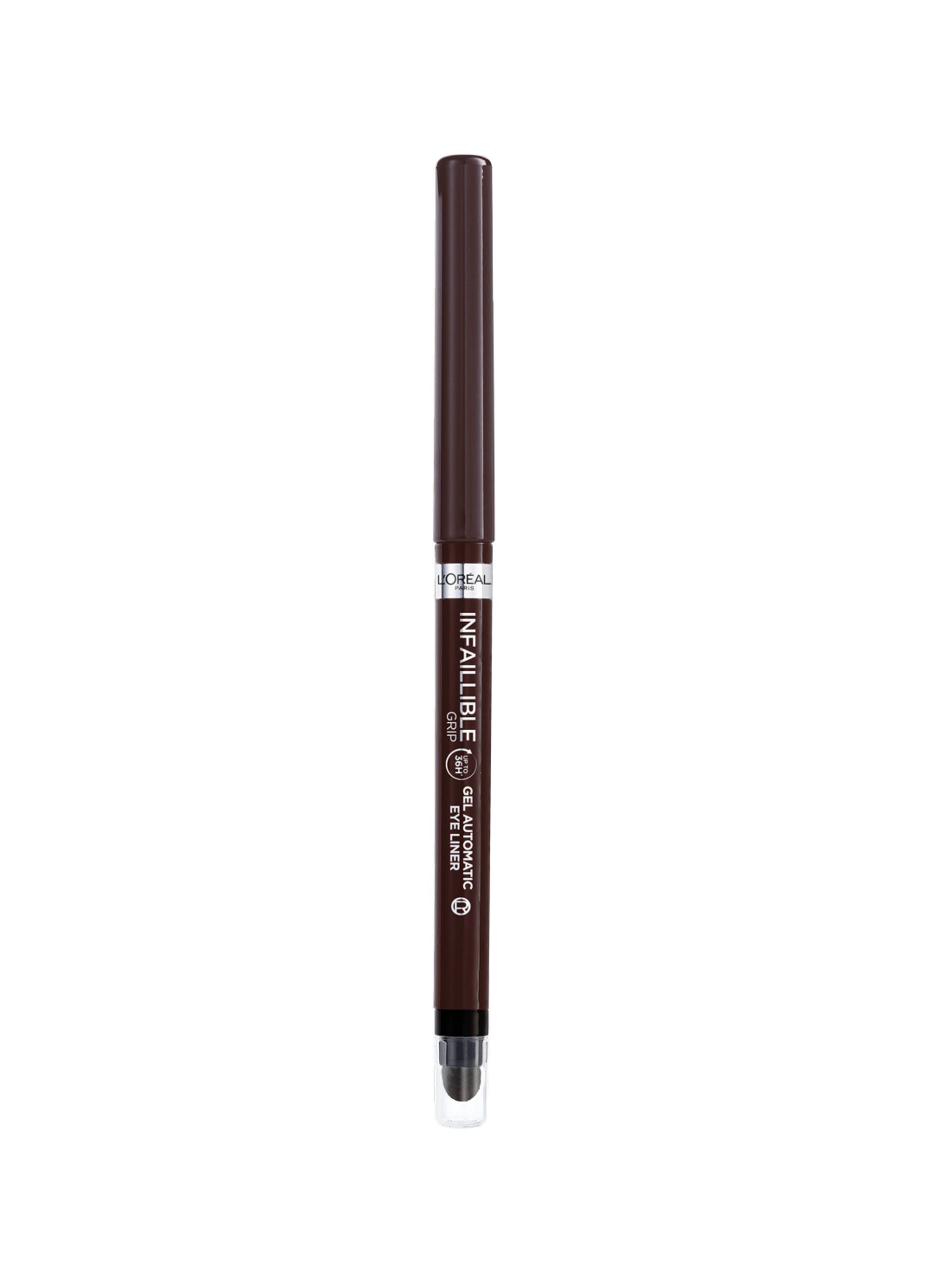 L'Oréal Paris Matita Automatica in Gel Infaillible 36H Grip Liner, Tratto Sfumabile a Lunga Tenuta, Waterproof, Formula in Gel, Tonalità: 04 Brown Denim._0