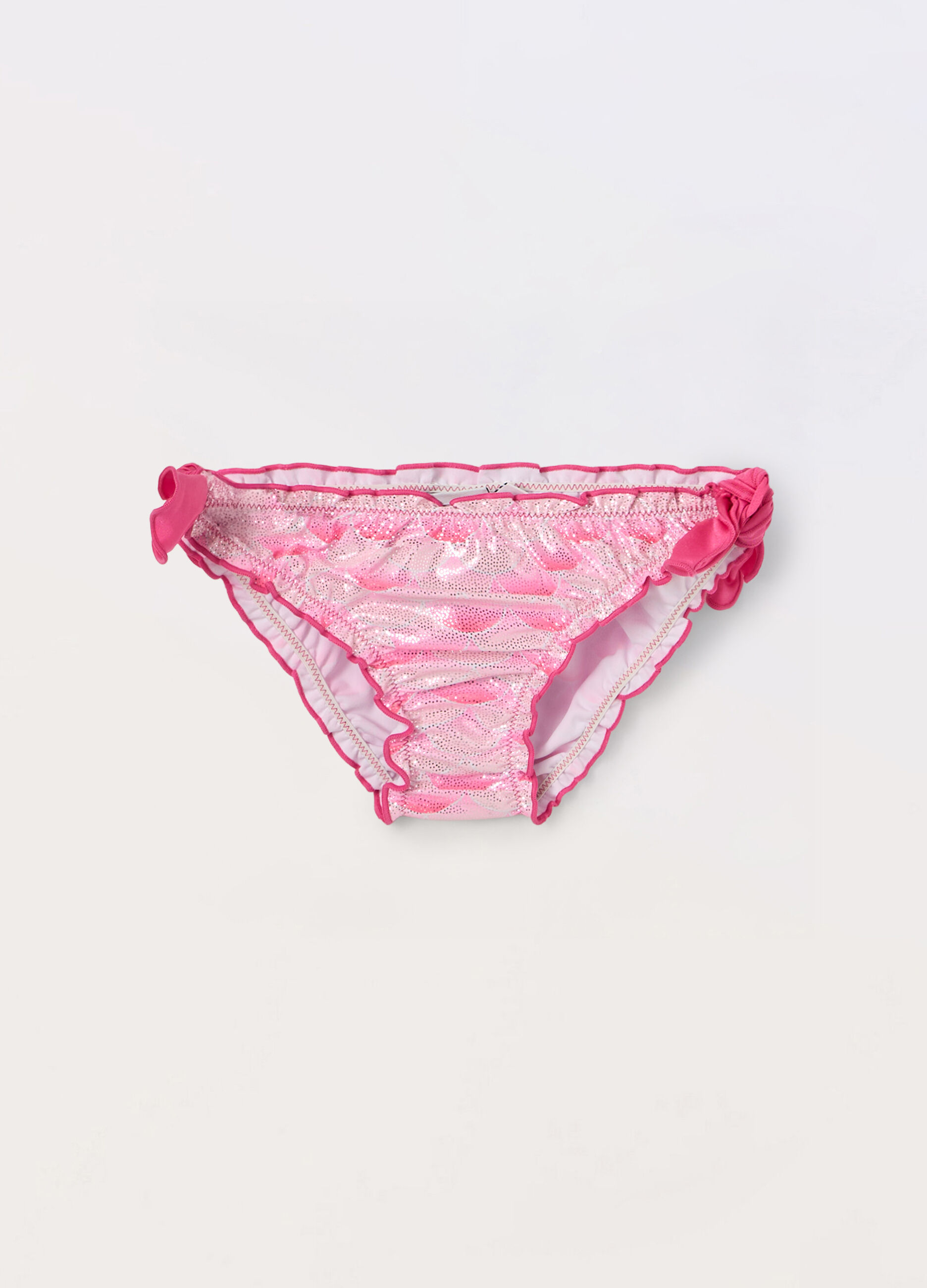 Costume slip con stampa bambina_0