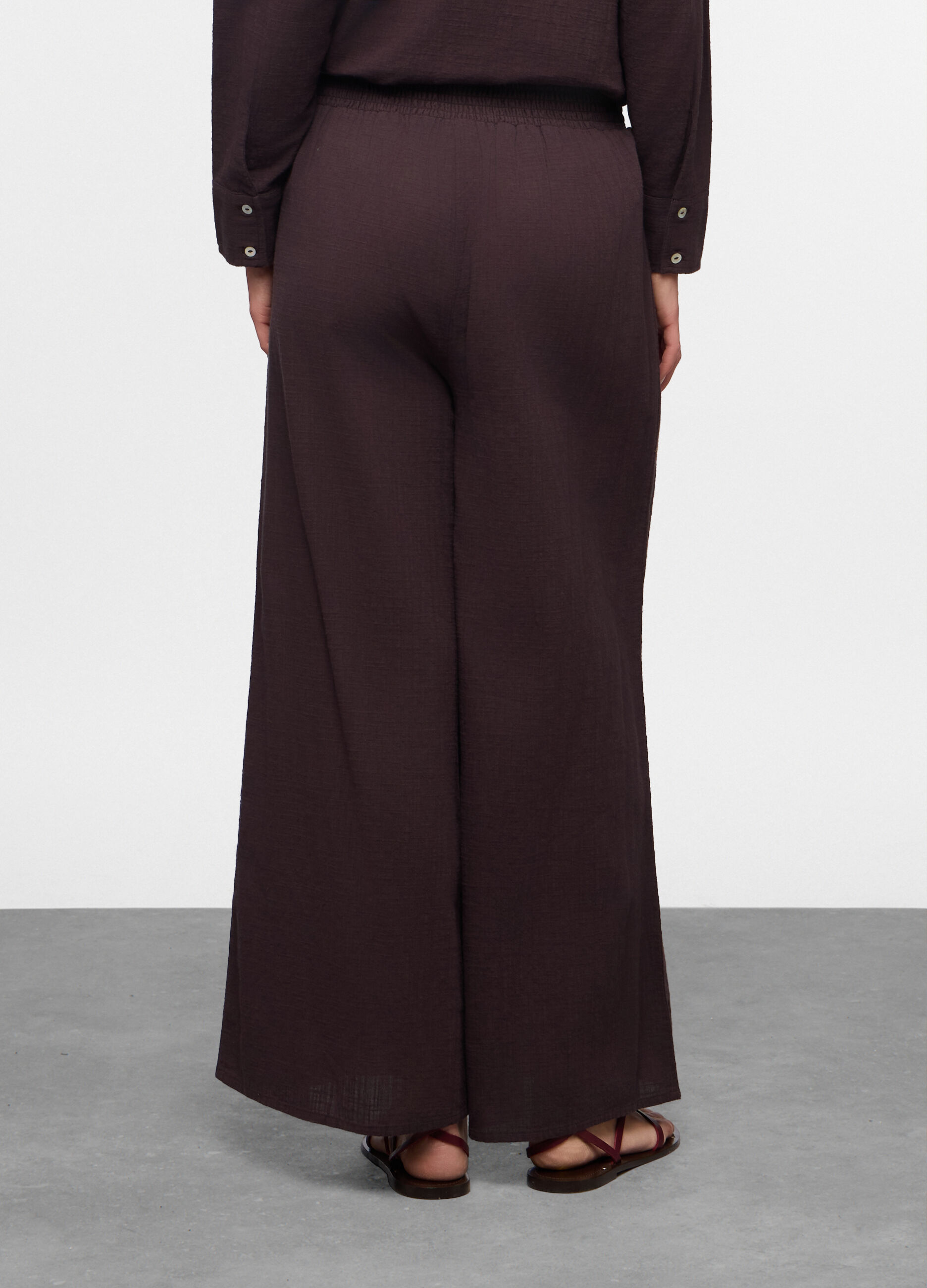 Pantaloni wide leg copricostume donna_1