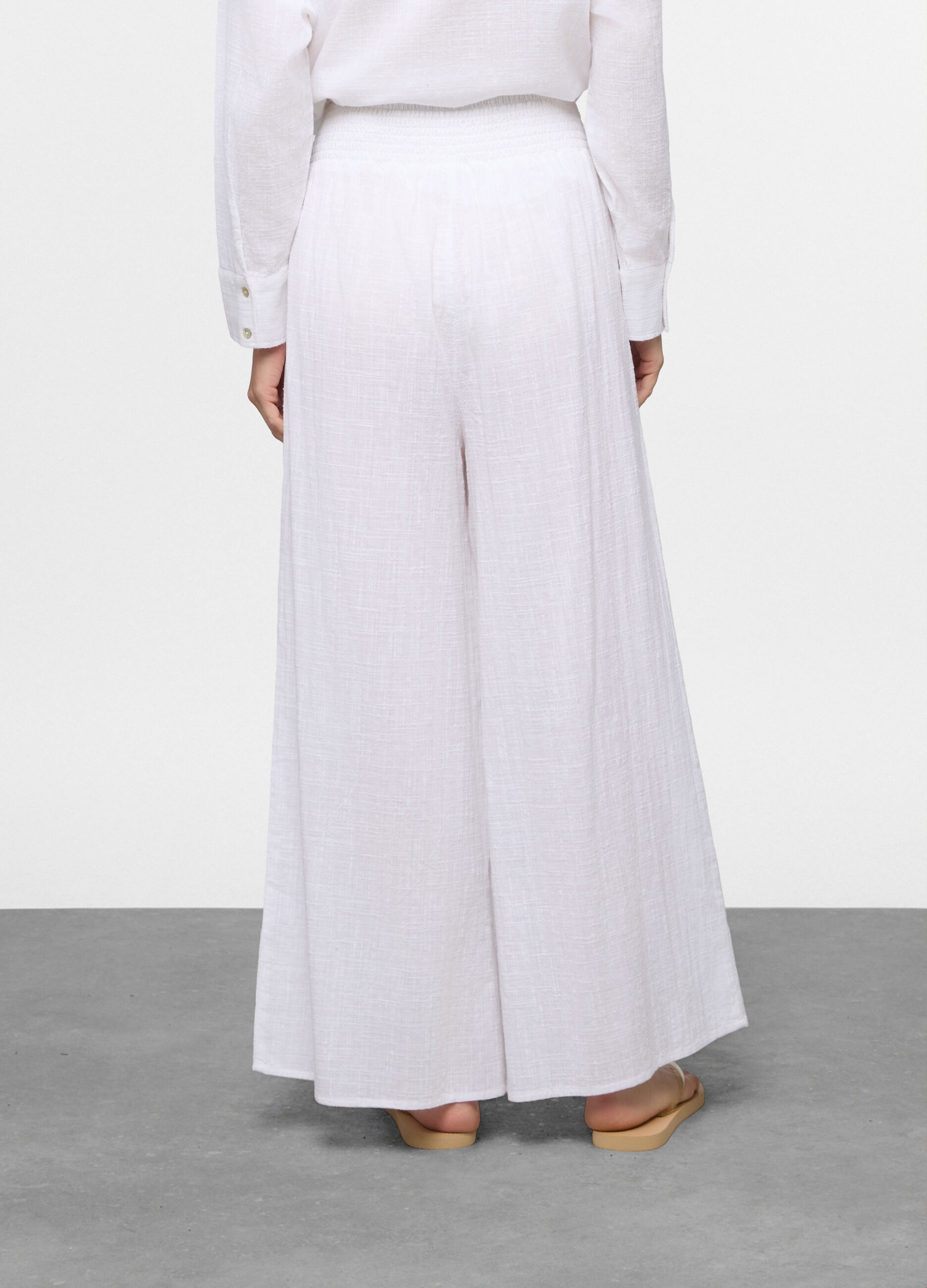 Pantaloni wide leg copricostume donna_1