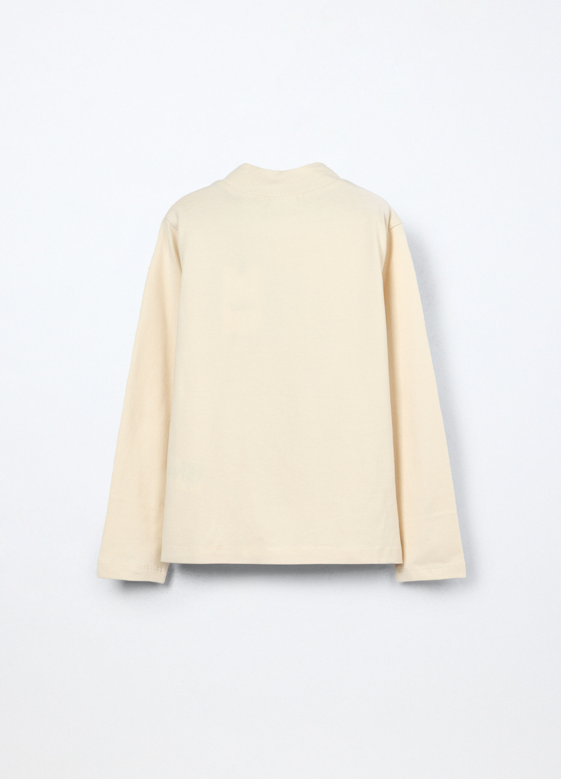 Lupetto in jersey di cotone stretch bambina_1