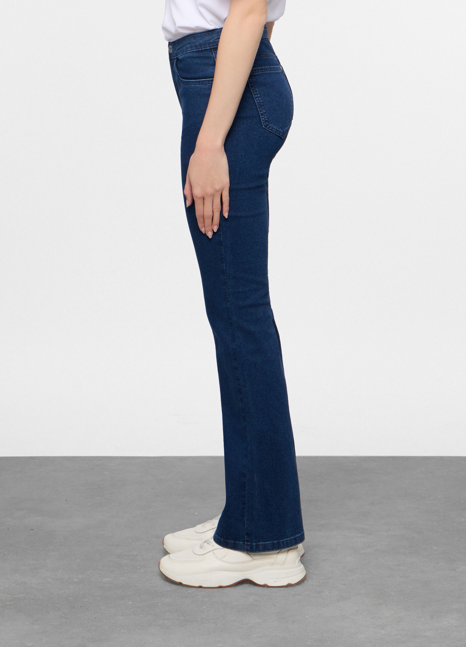 5 Tasche fit Flare in denim stretch donna_1