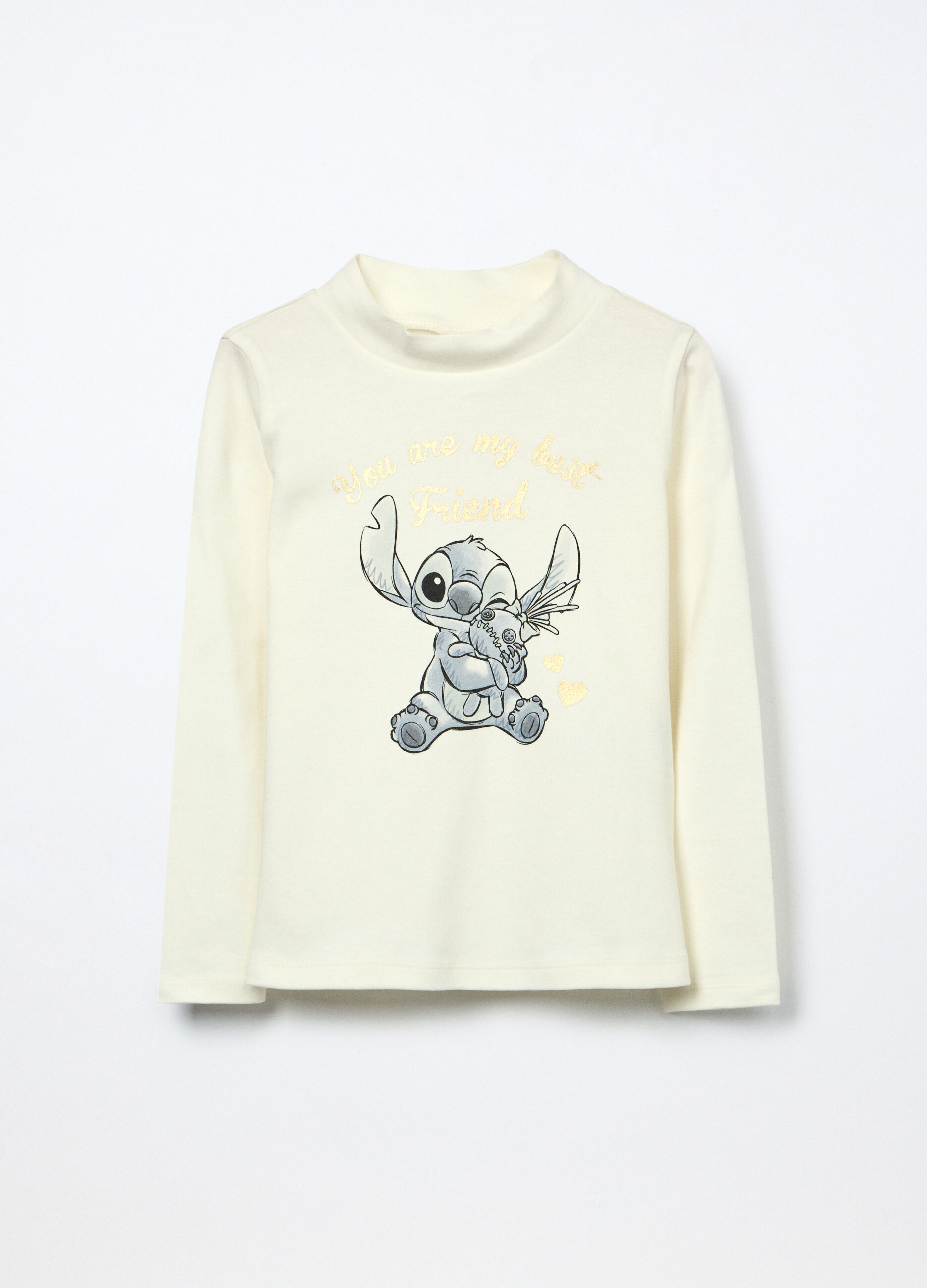 T-shirt in interlock di puro cotone bambina_0
