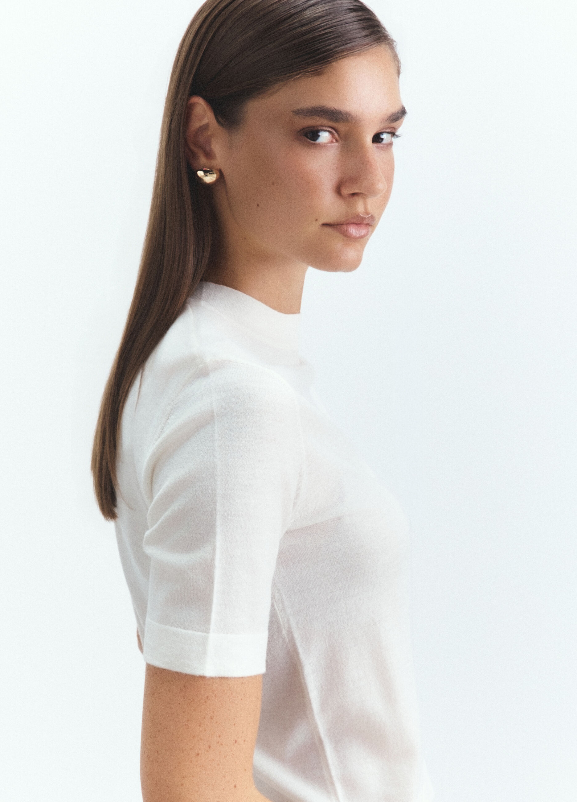 Maglia girocollo rasata donna_3