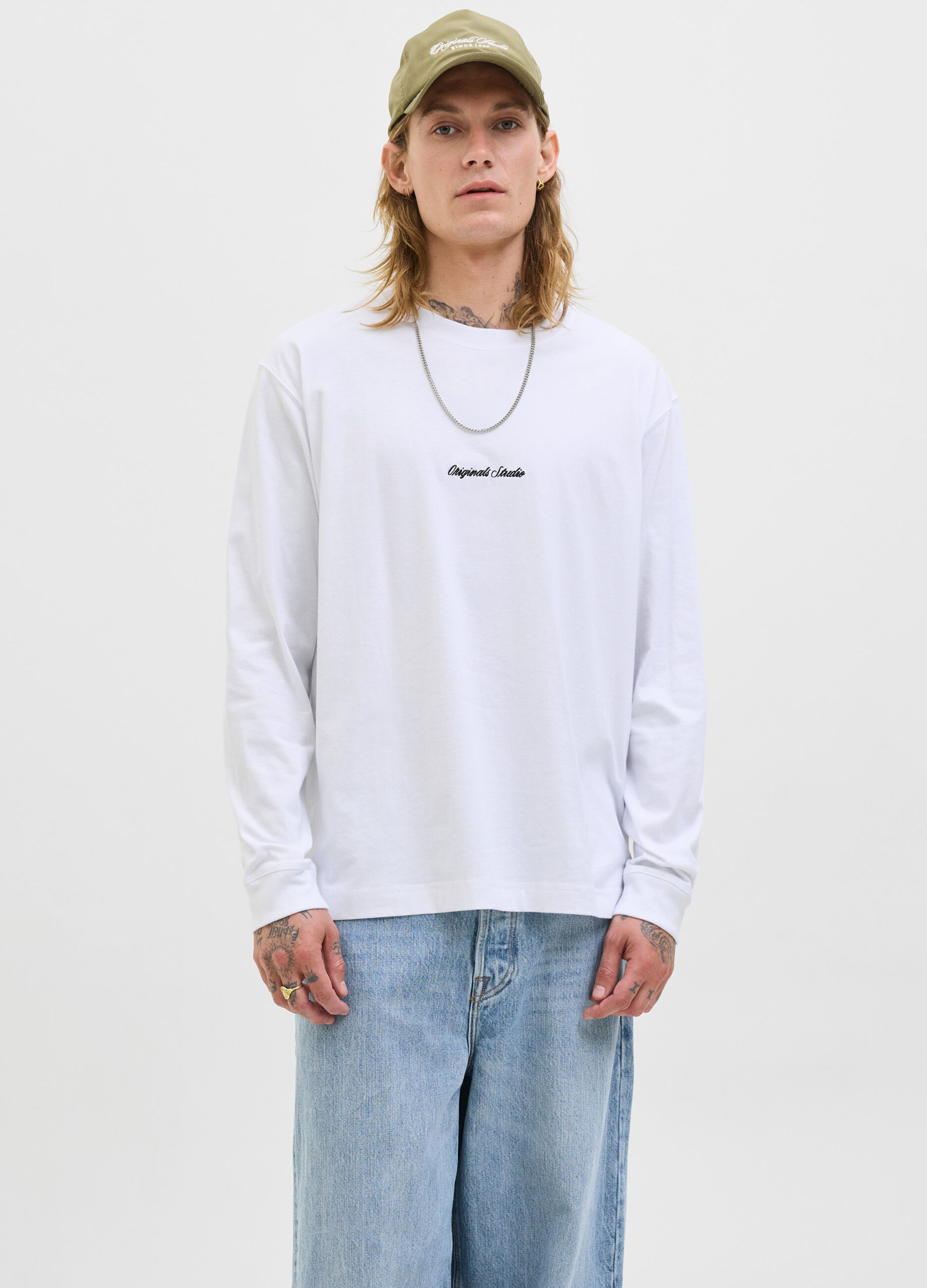 Felpa girocollo con logo uomo_0