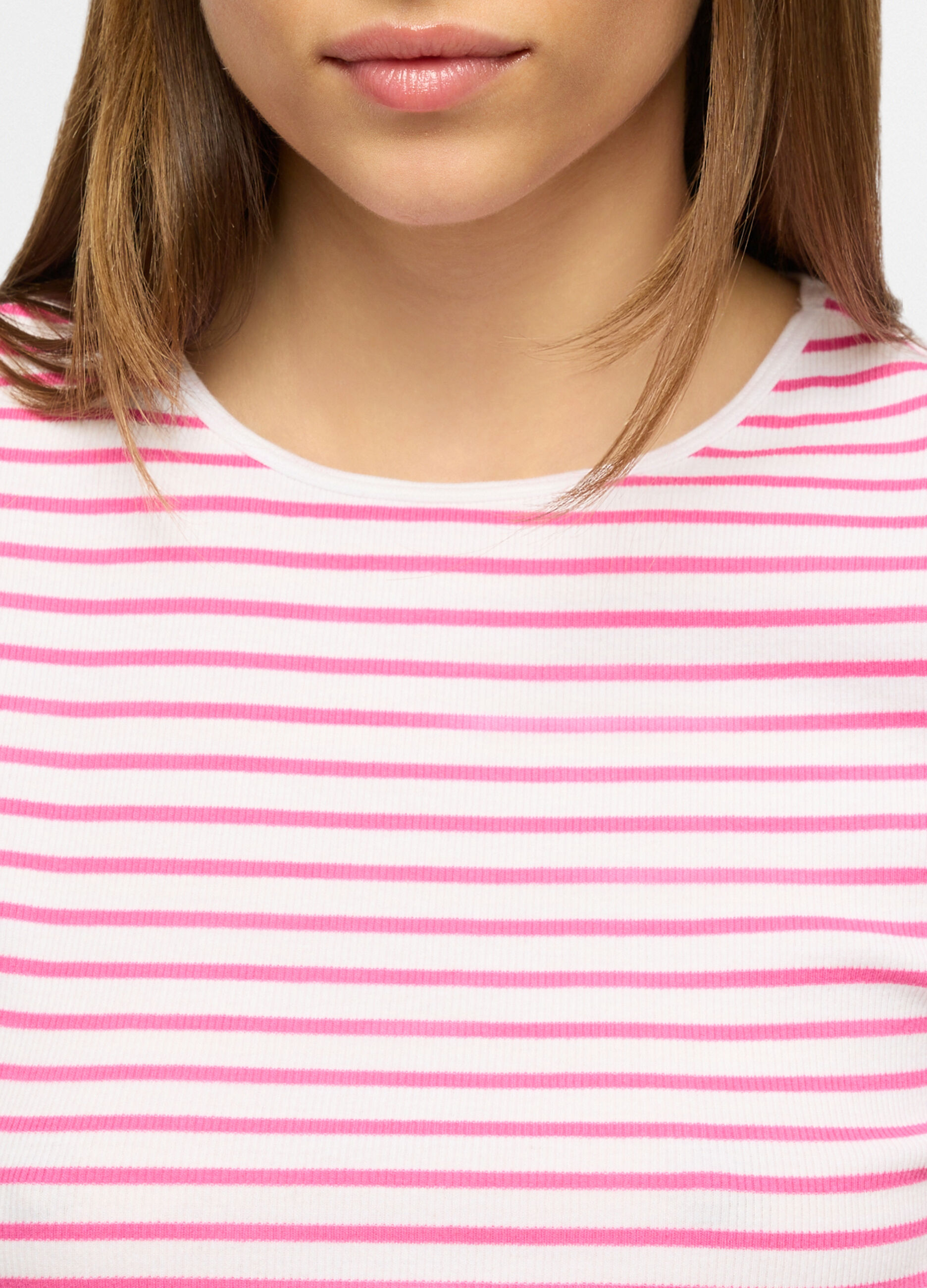 T-shirt girocollo stretch donna_2