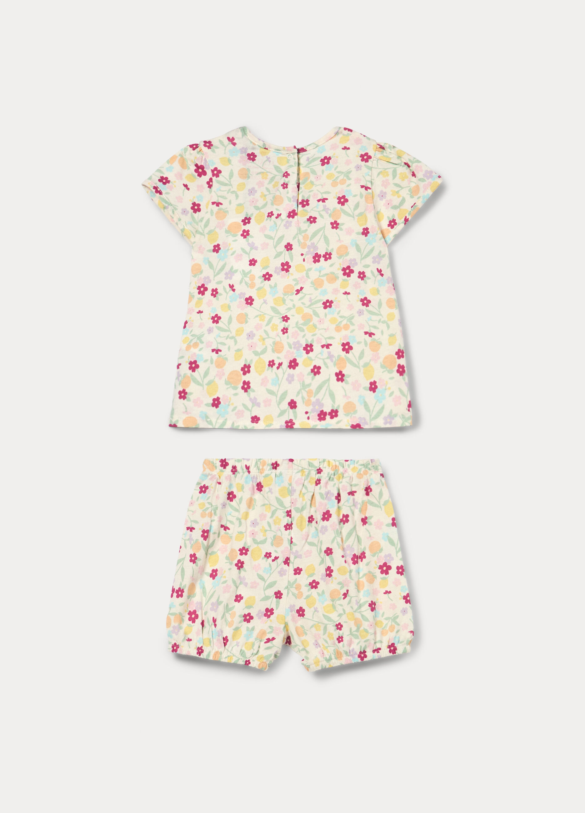 Jogging set in jersey di puro cotone neonata_1