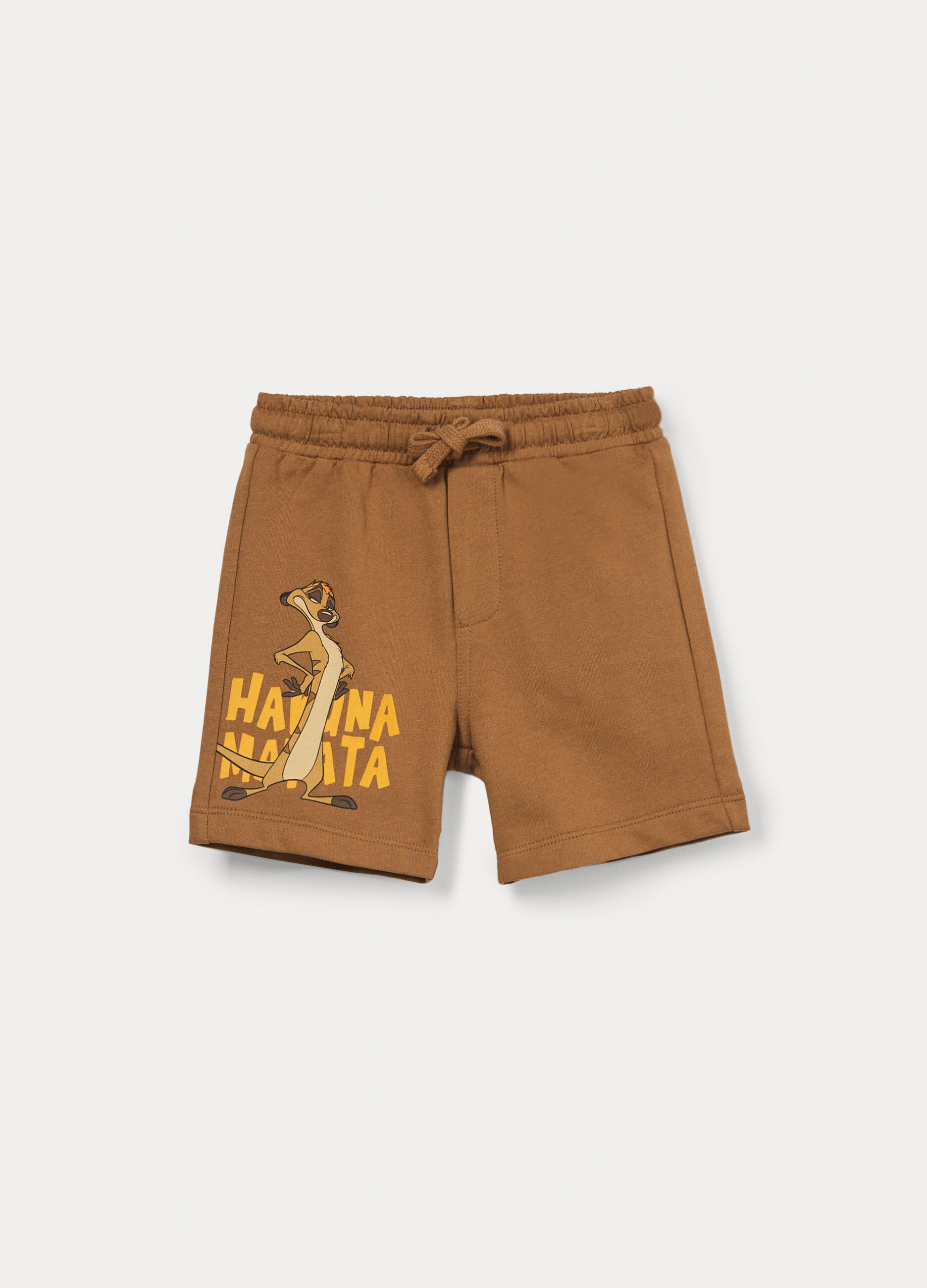 Shorts Disney in french terry di puro cotone bimbo_0