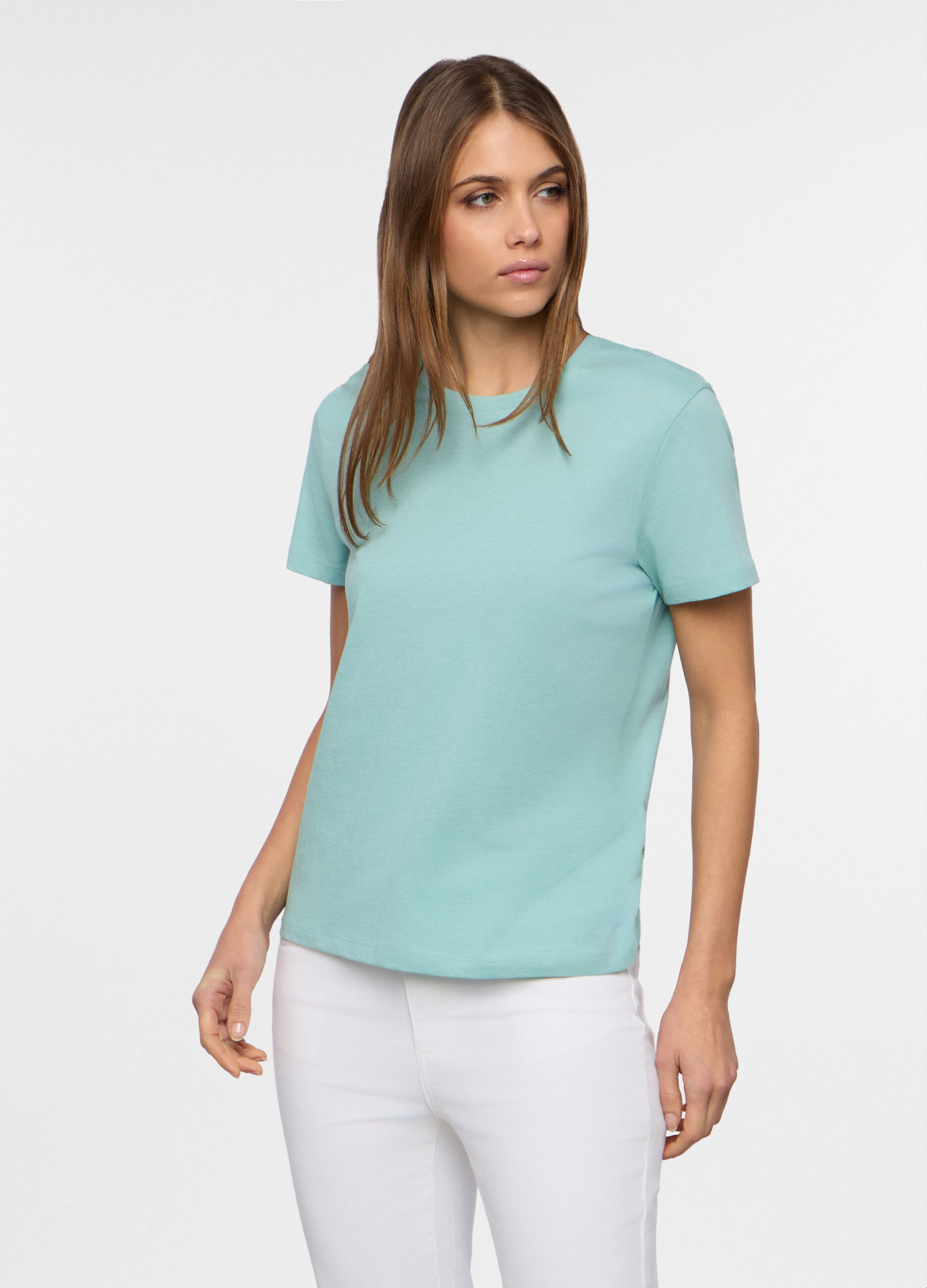 T-shirt girocollo donna_0