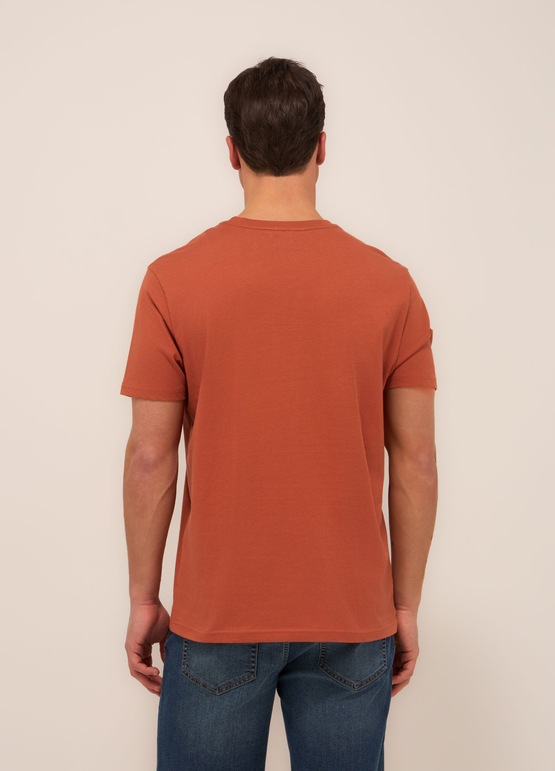 T-shirt in jersey con stampa uomo_1
