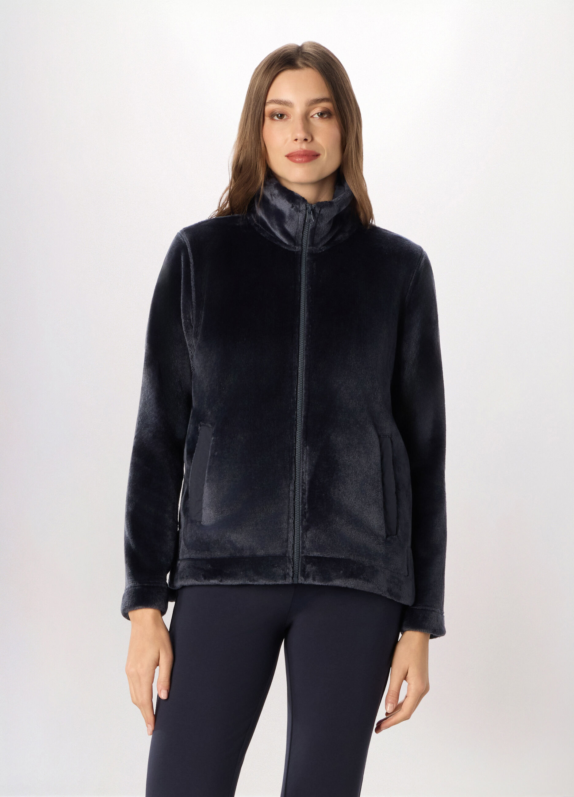 Felpa in sherpa donna_0