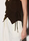 Gilet incrociato in maglia donna_3