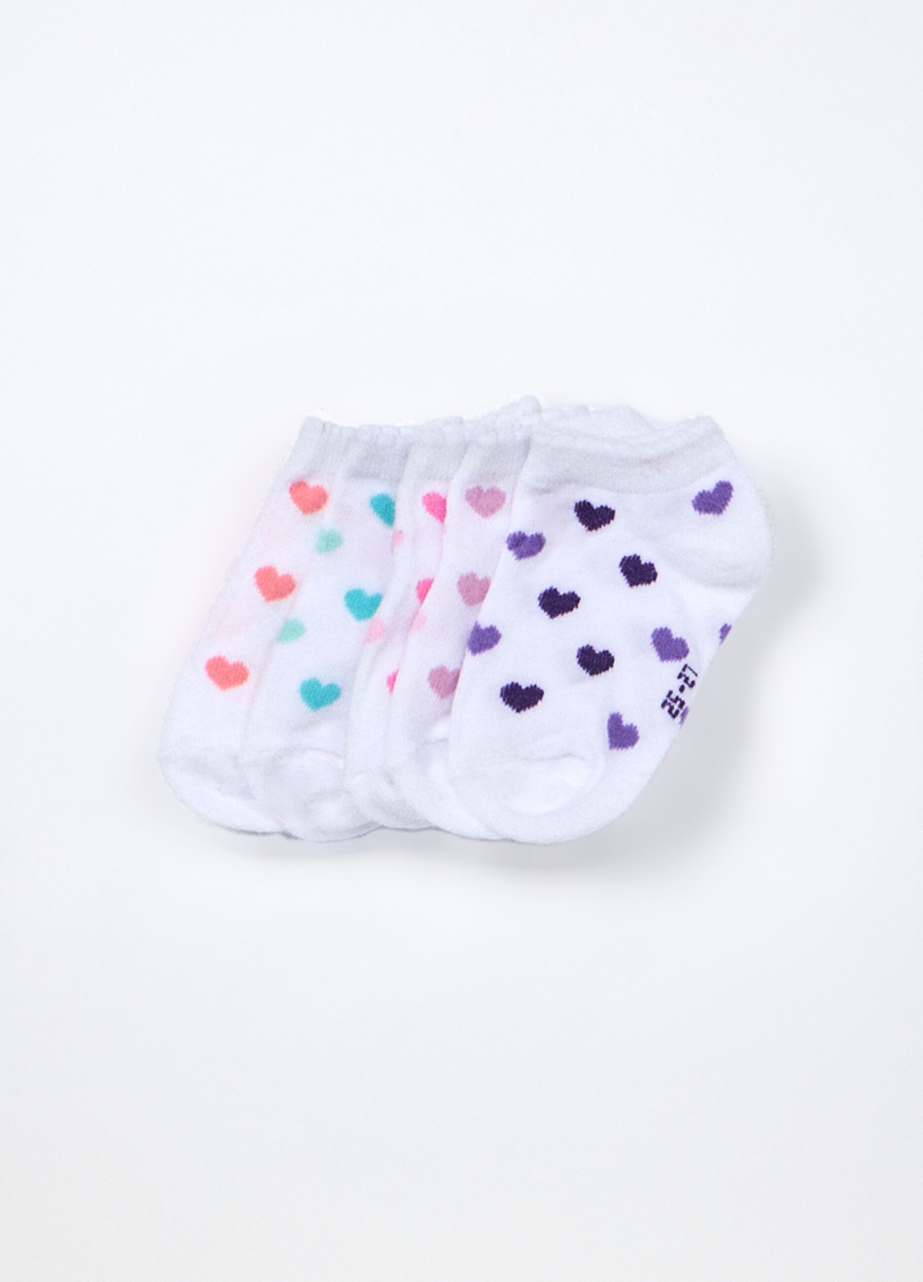 Pack 5 calze corte misto cotone bambina_0