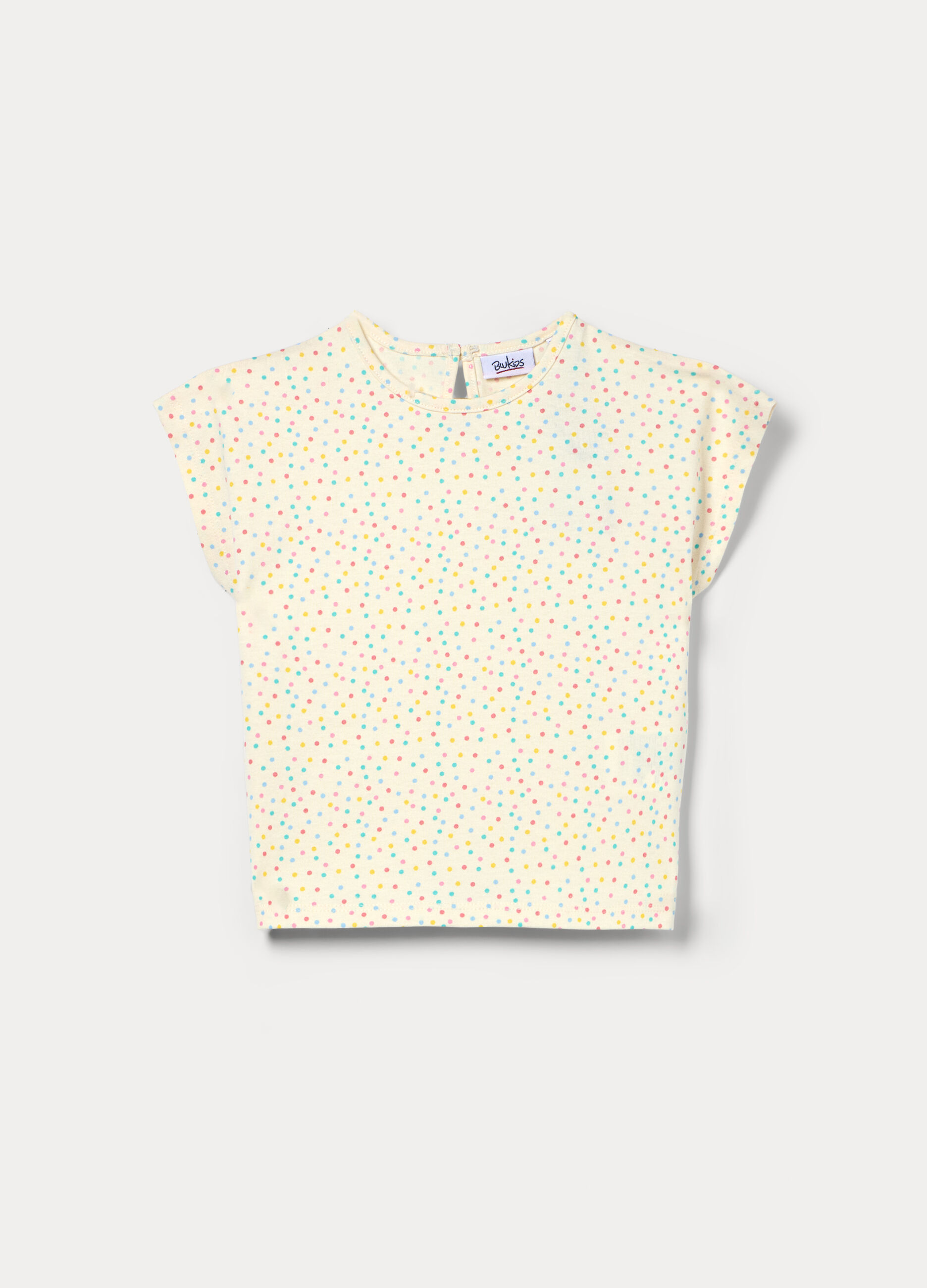 T-shirt girocollo in puro cotone bimba_0