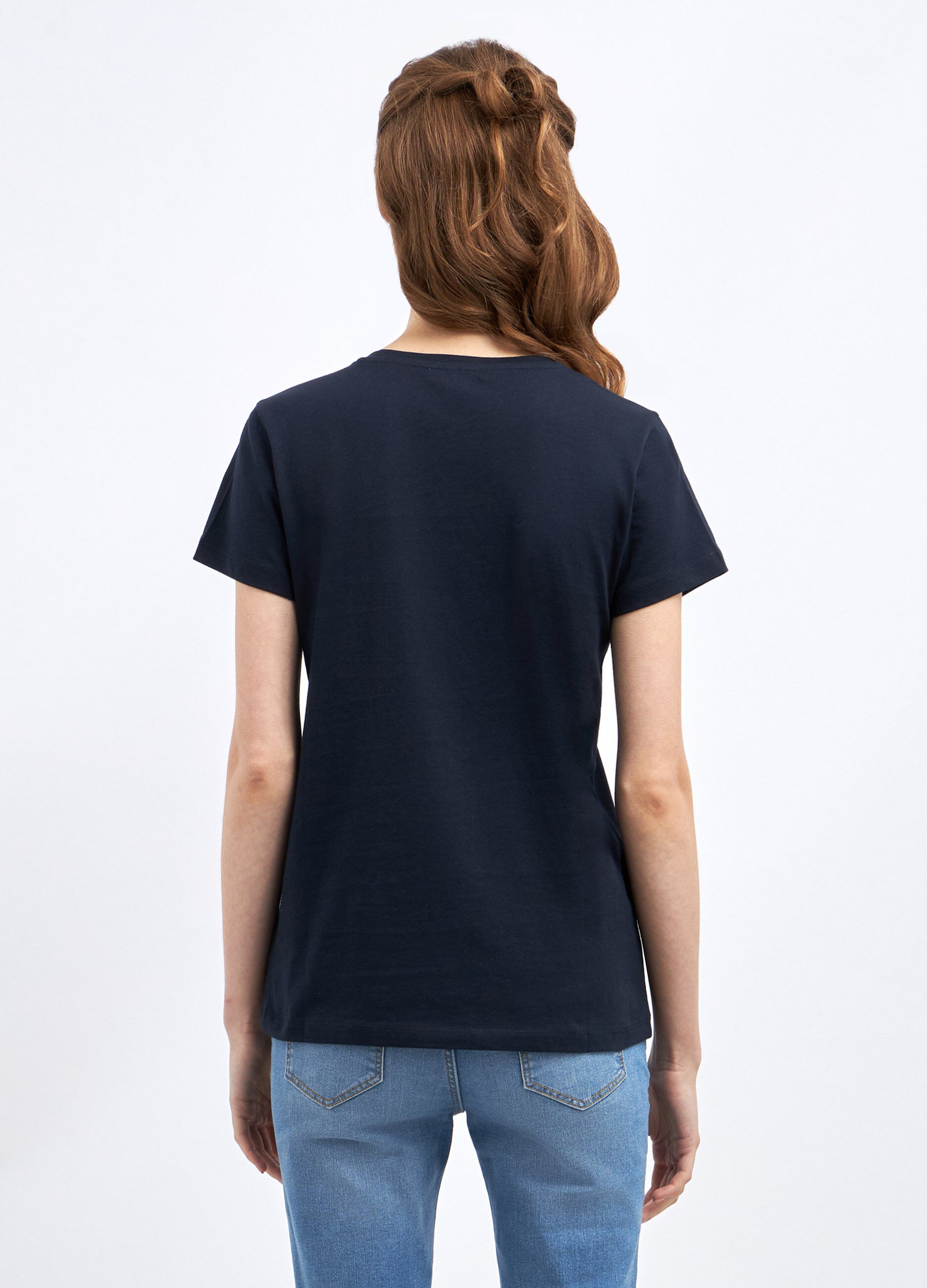 T-shirt in puro cotone con applicazione cuore donna_1