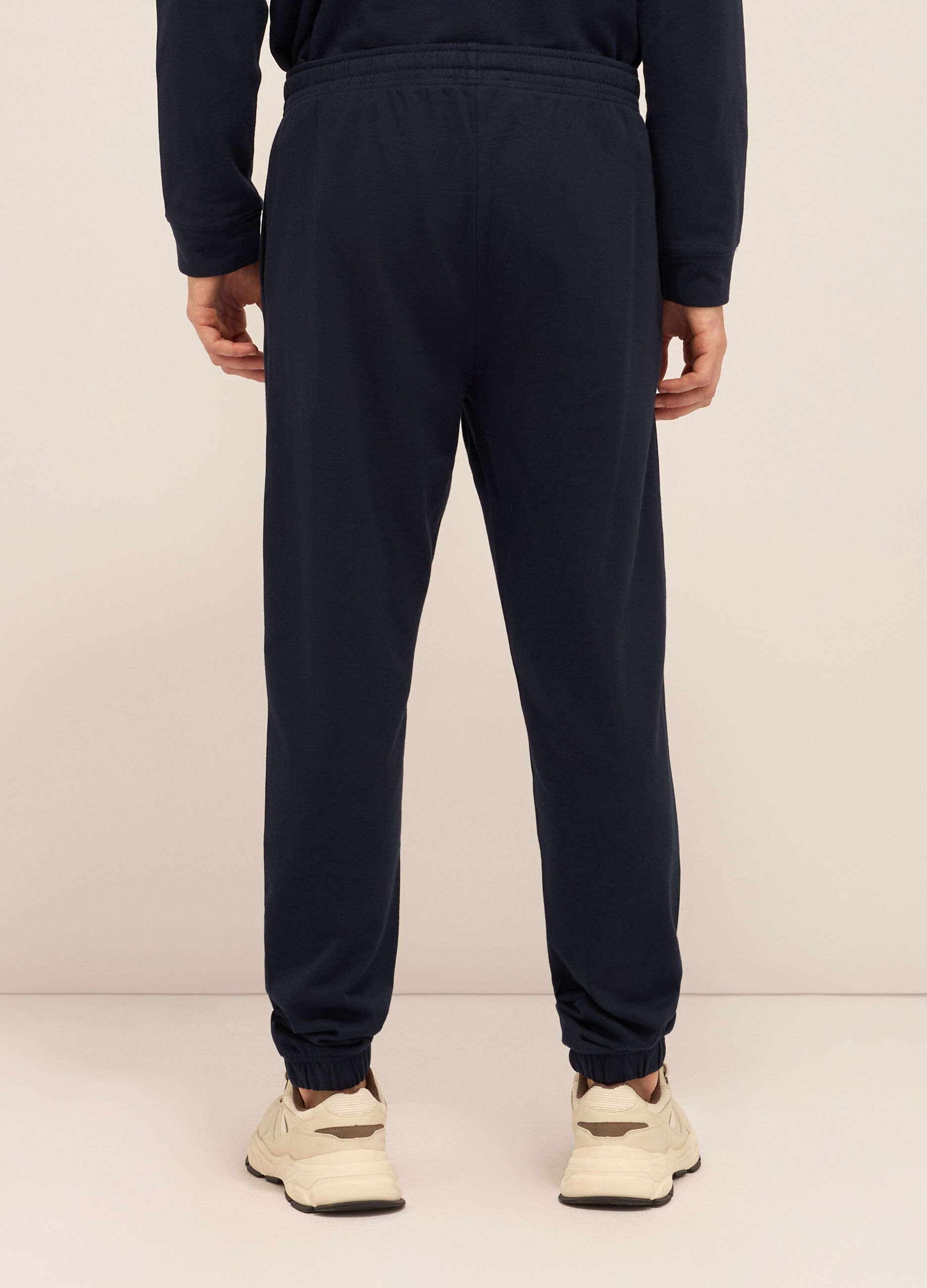 Jogger leisure in puro cotone uomo_1