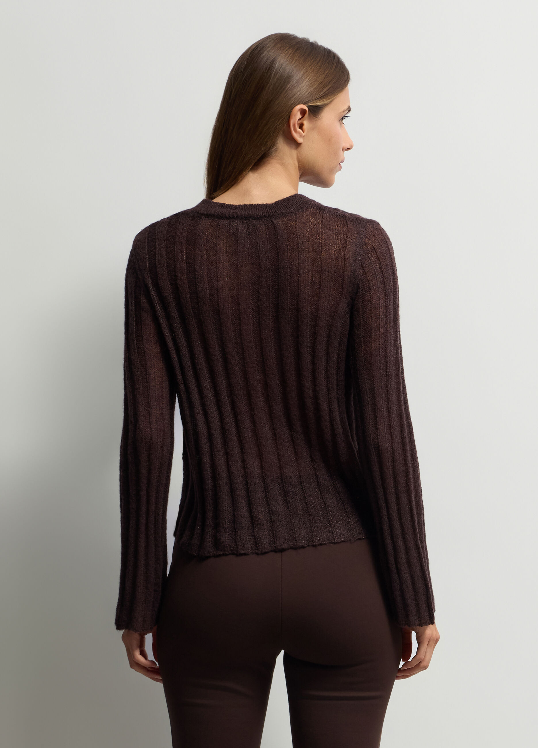 Pullover girocollo jacquard donna_1
