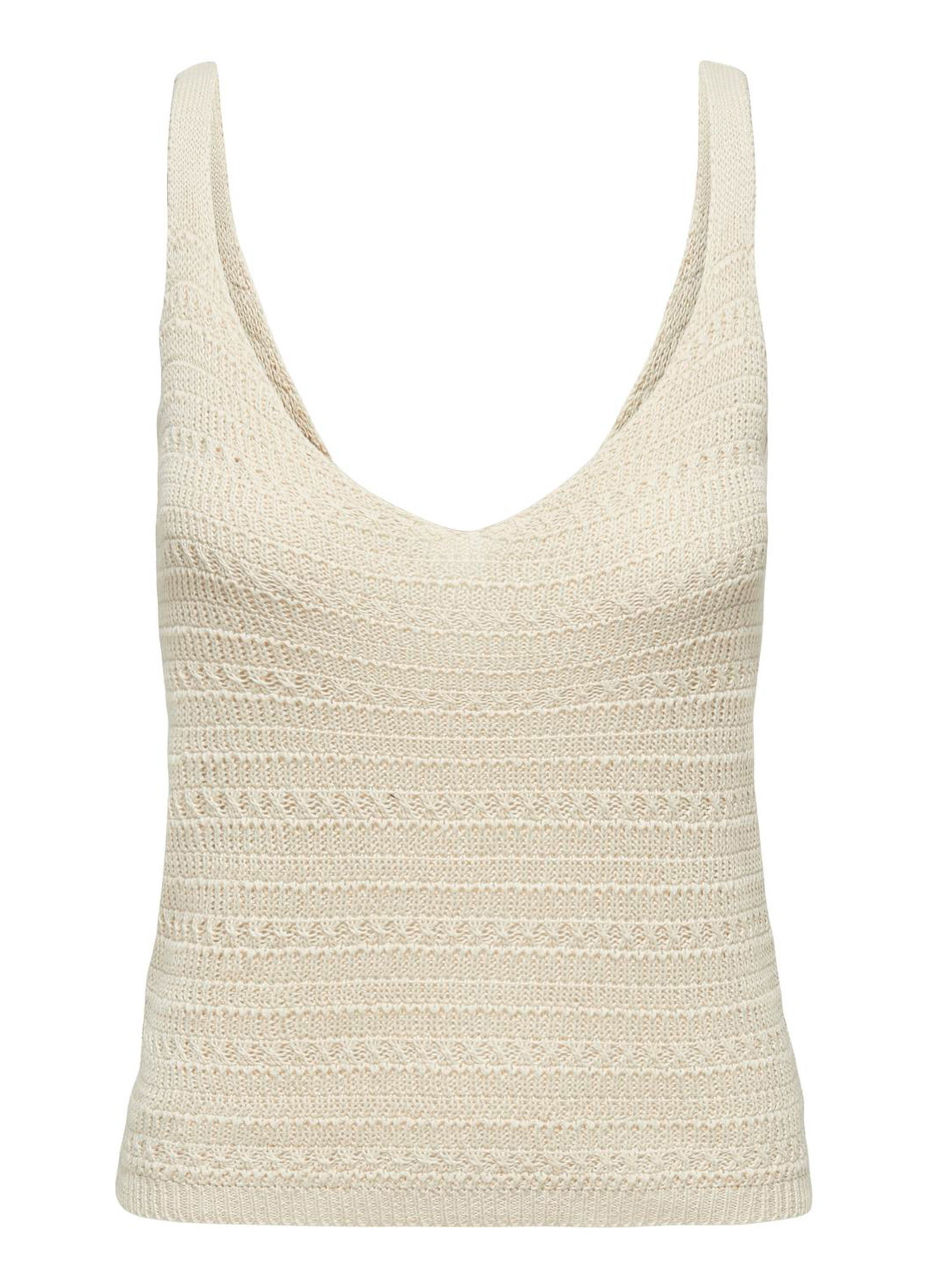 Top tricot in puro cotone donna_5