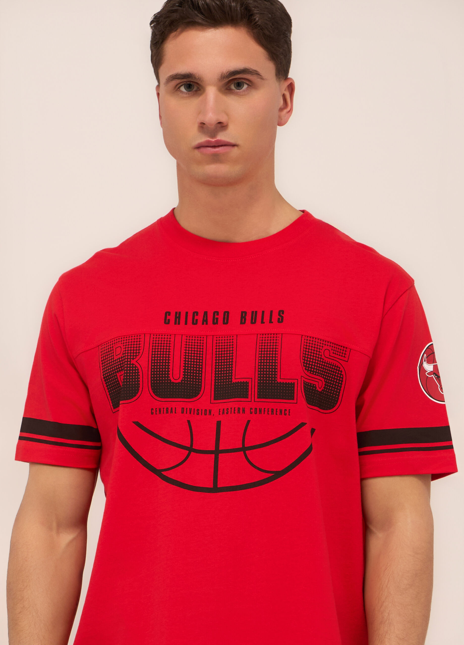 T-shirt basketball in jersey di cotone uomo_2
