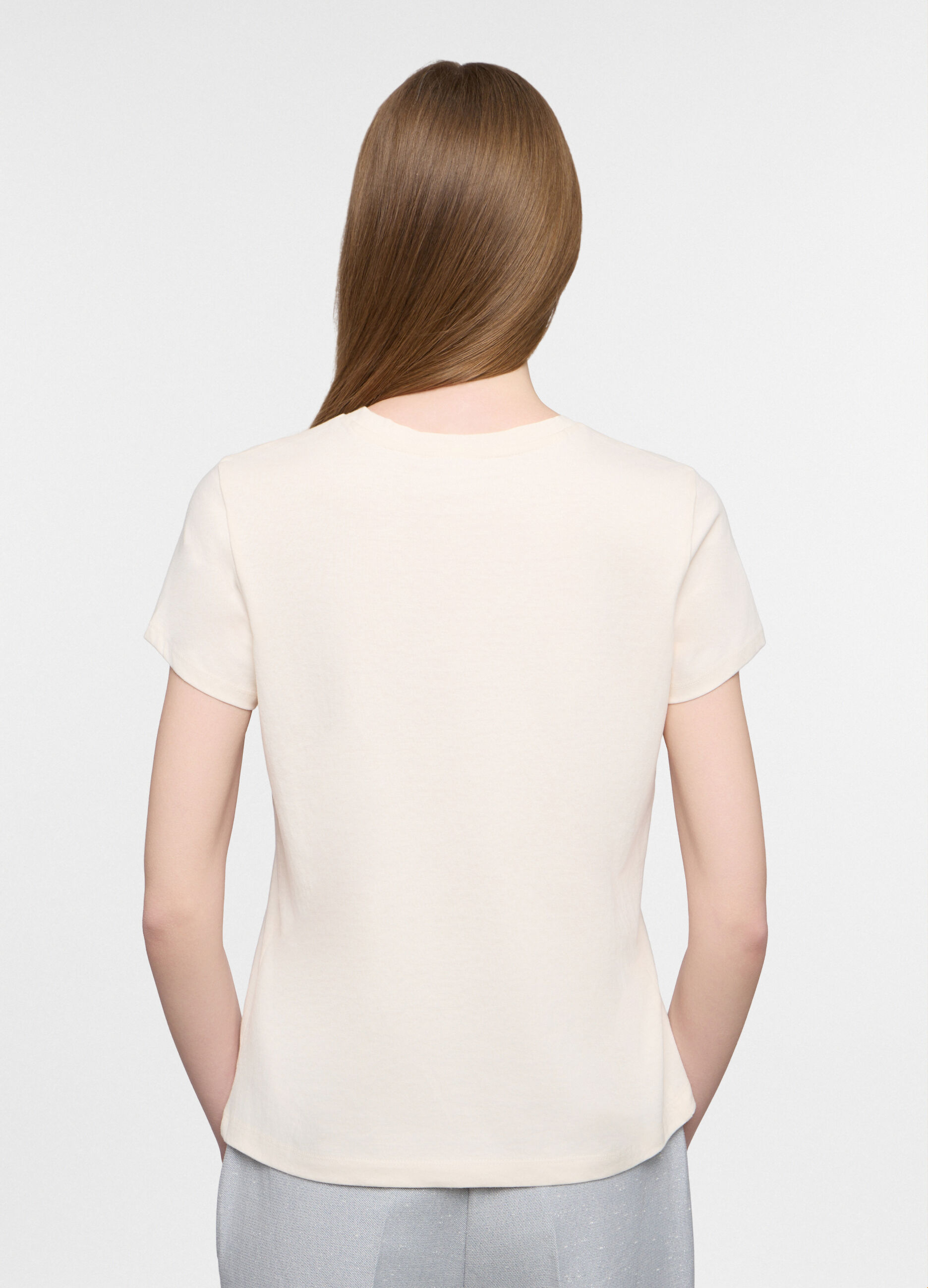 T-shirt girocollo donna_1