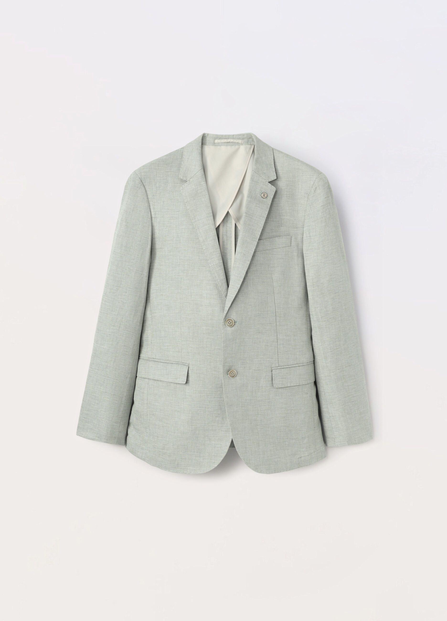 Blazer in cotone e lino uomo_0