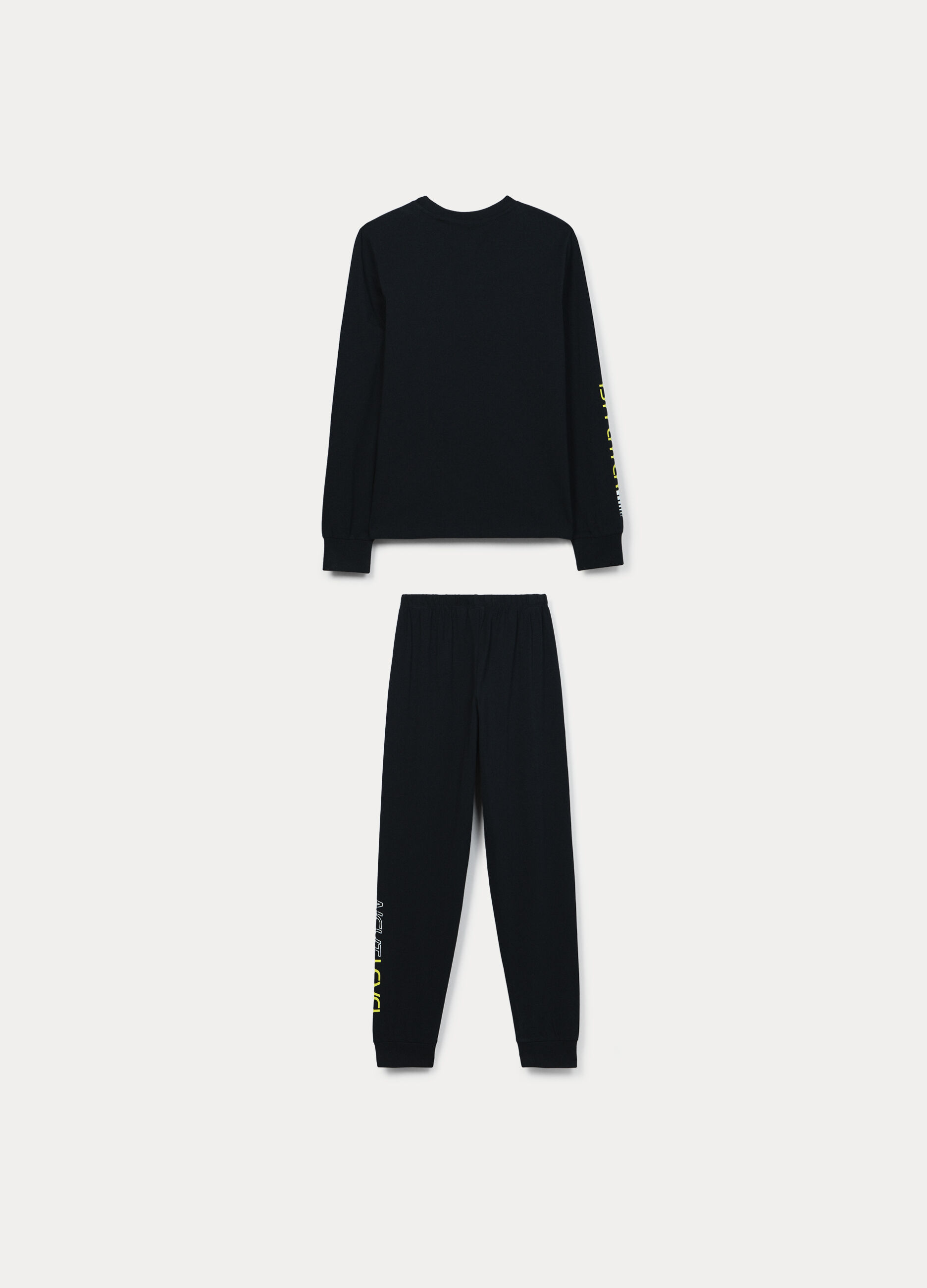 Set pigiama lungo in jersey di puro cotone ragazzo_1