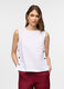 Blusa fit regular girocollo misto lino donna_0
