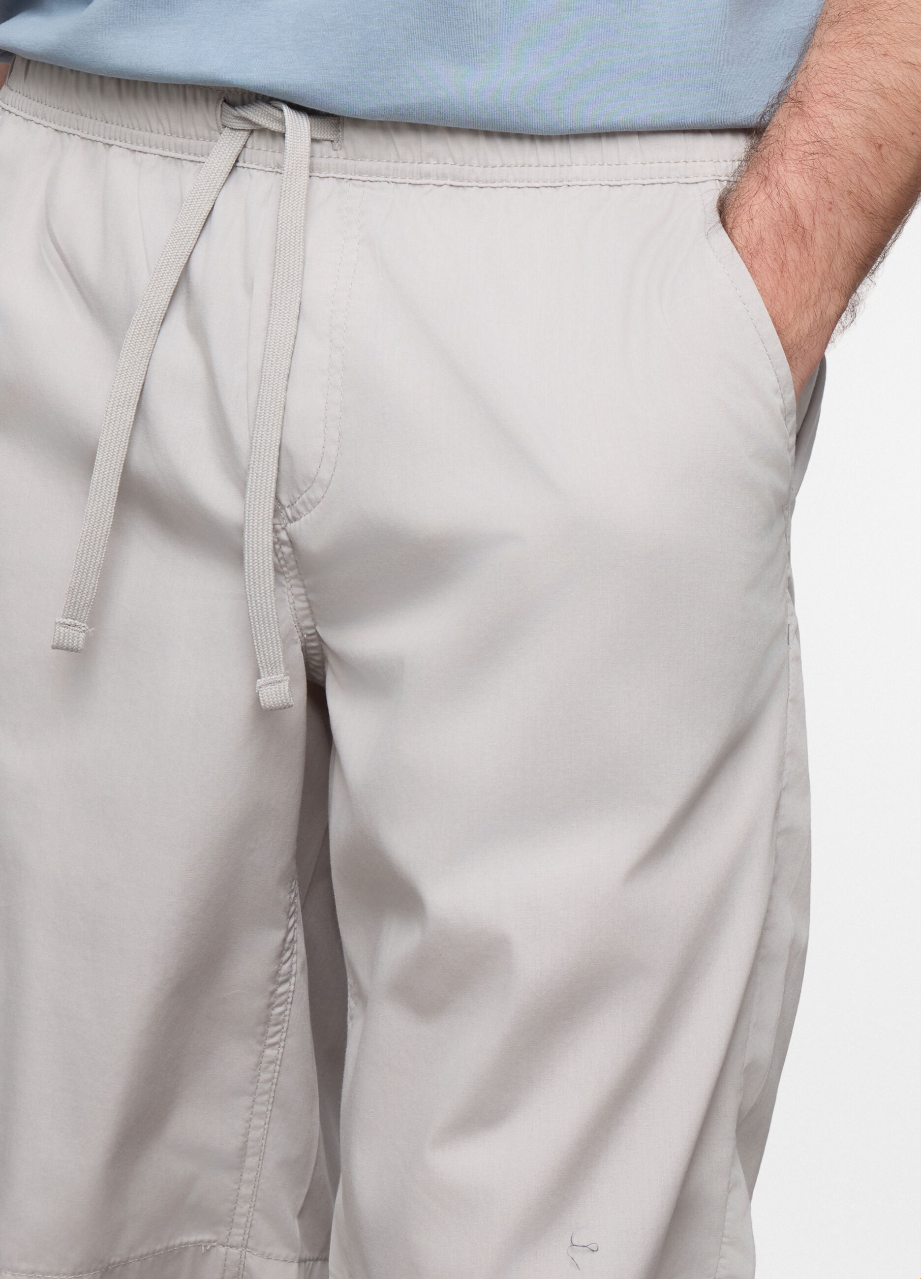 Bermuda chino in popeline misto cotone uomo_2