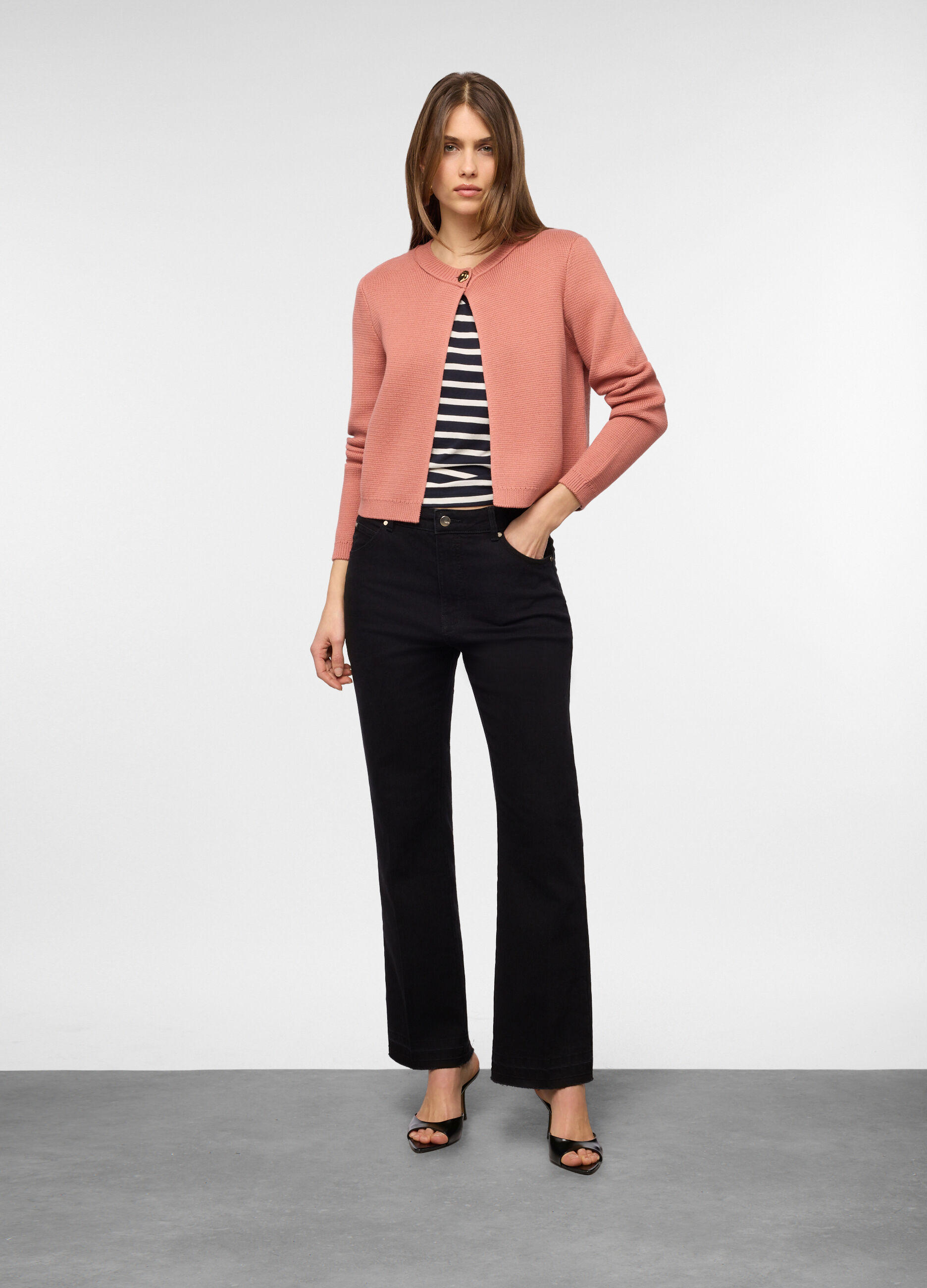 Cardigan mono bottone donna_0