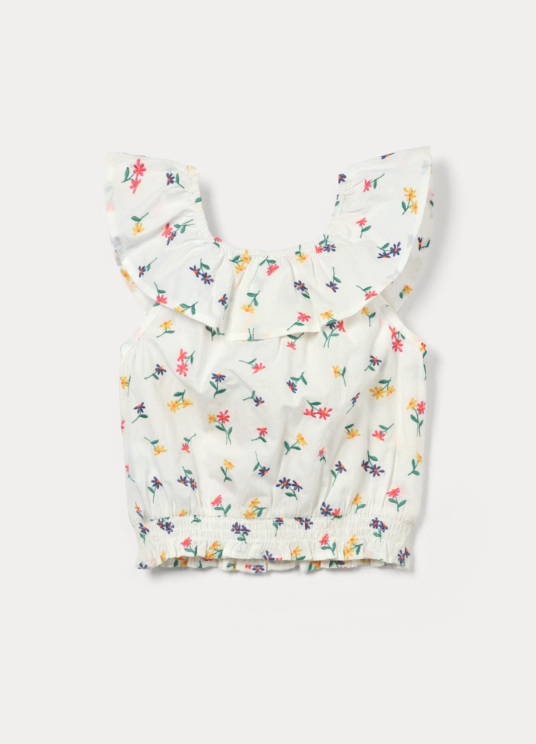 Camicia in popeline di puro cotone bambina_1