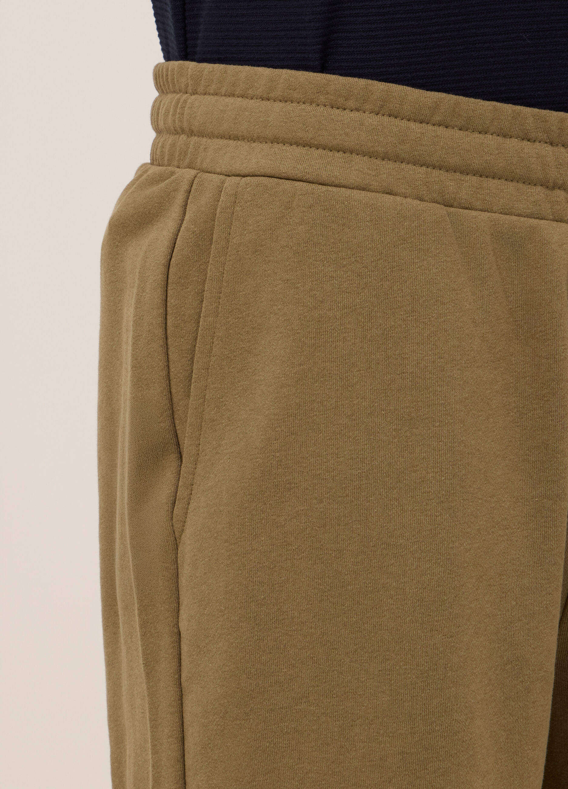 Shorts sportivi in felpa misto cotone uomo_2