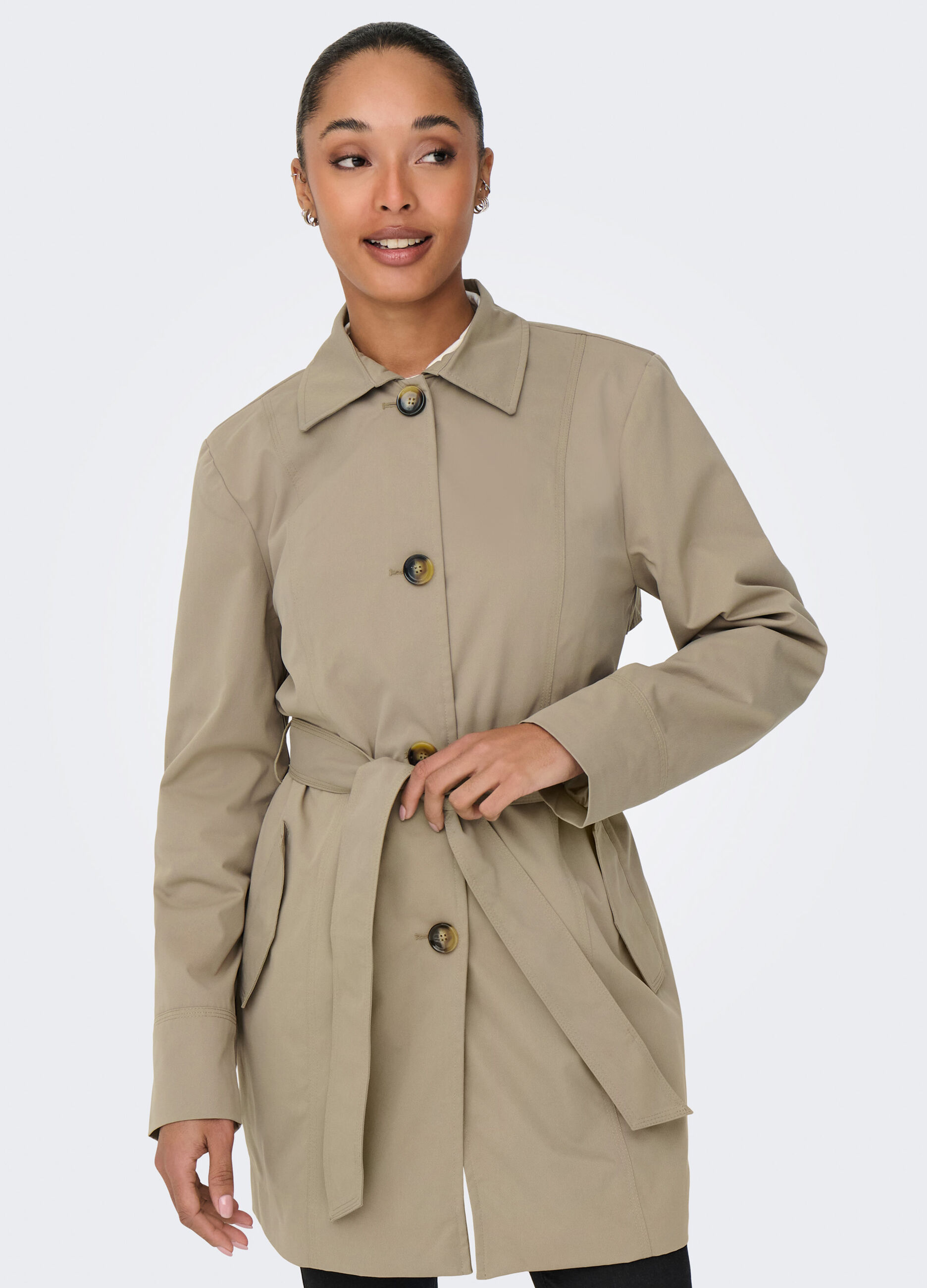 Trench con cintura donna_2