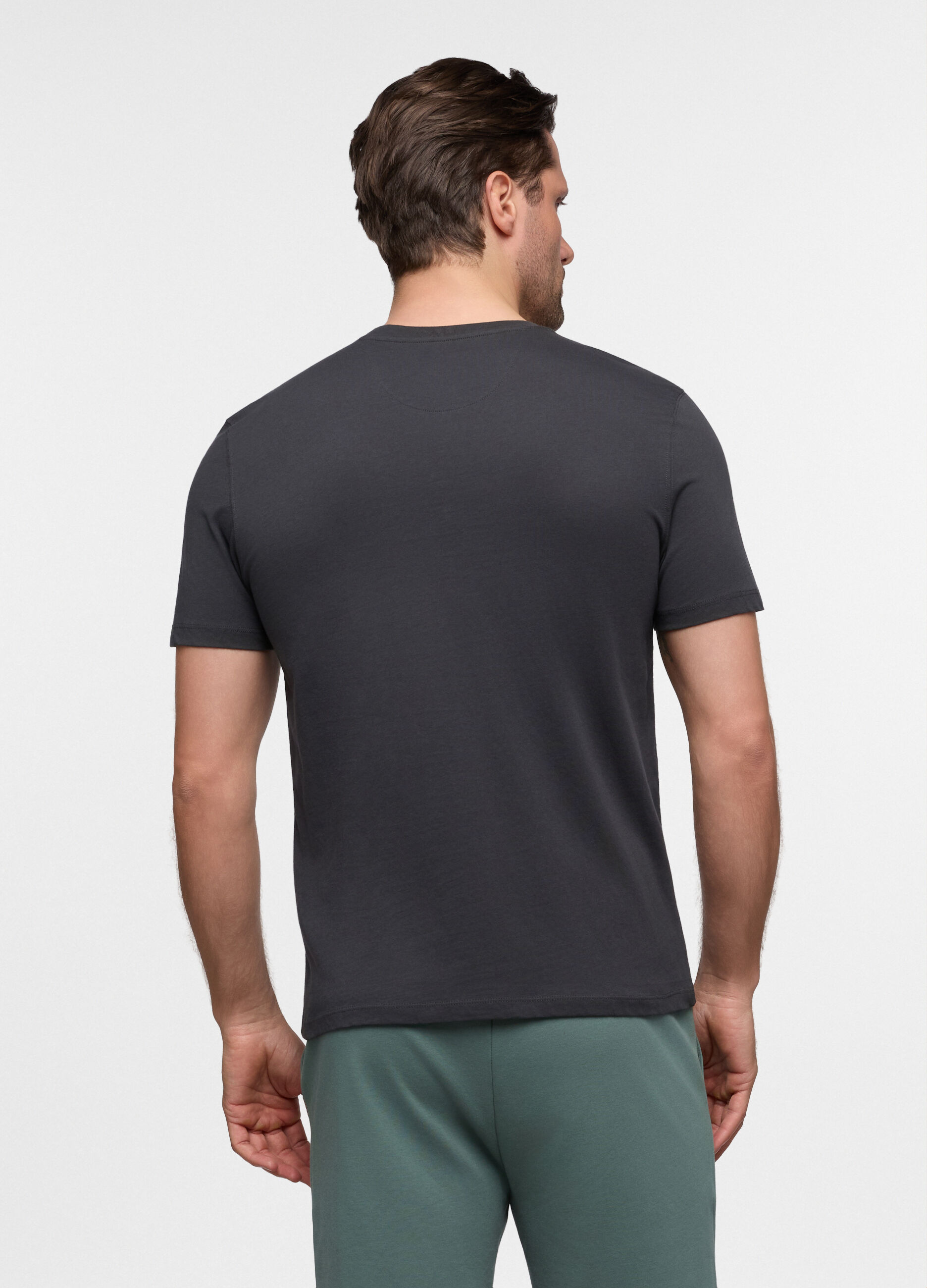 T-shirt girocollo regular fit in jersey uomo_1