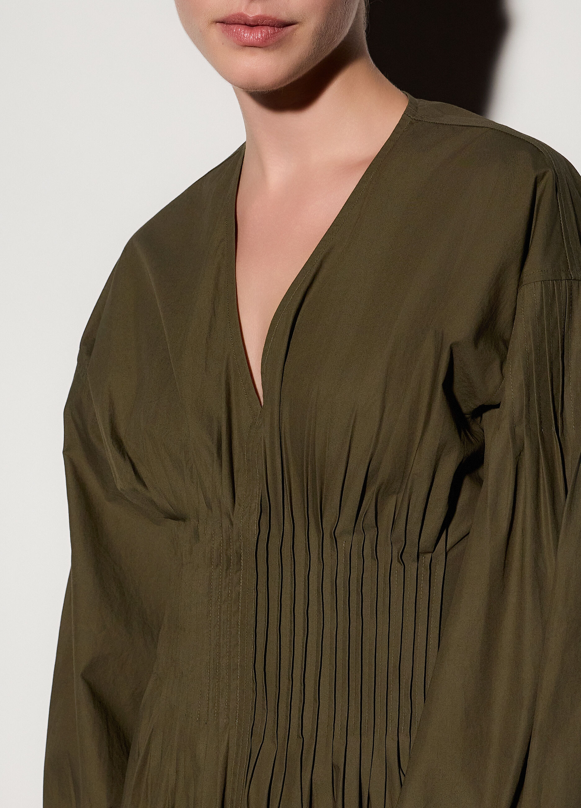 Abito lungo in popeline donna_3