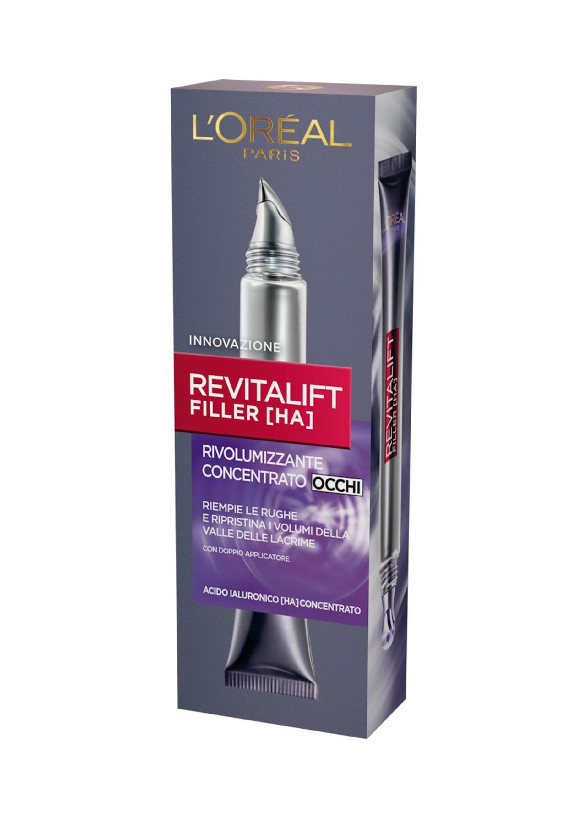 L'Oréal Paris Contorno Occhi Revitalift Filler, Azione Antirughe Rivolumizzante con Acido Ialuronico Concentrato, 15 ml._1