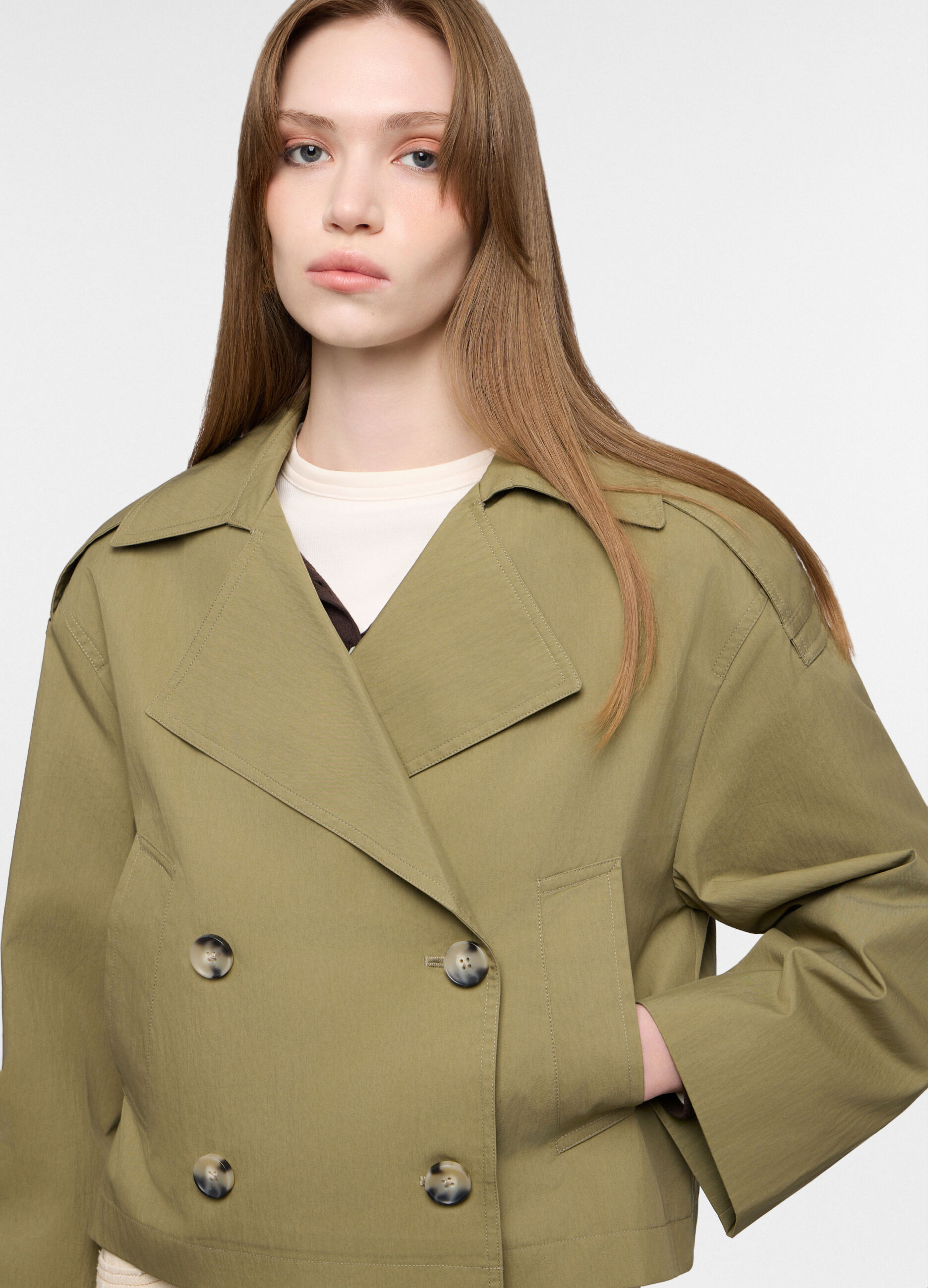 Trench corto doppiopetto donna_2