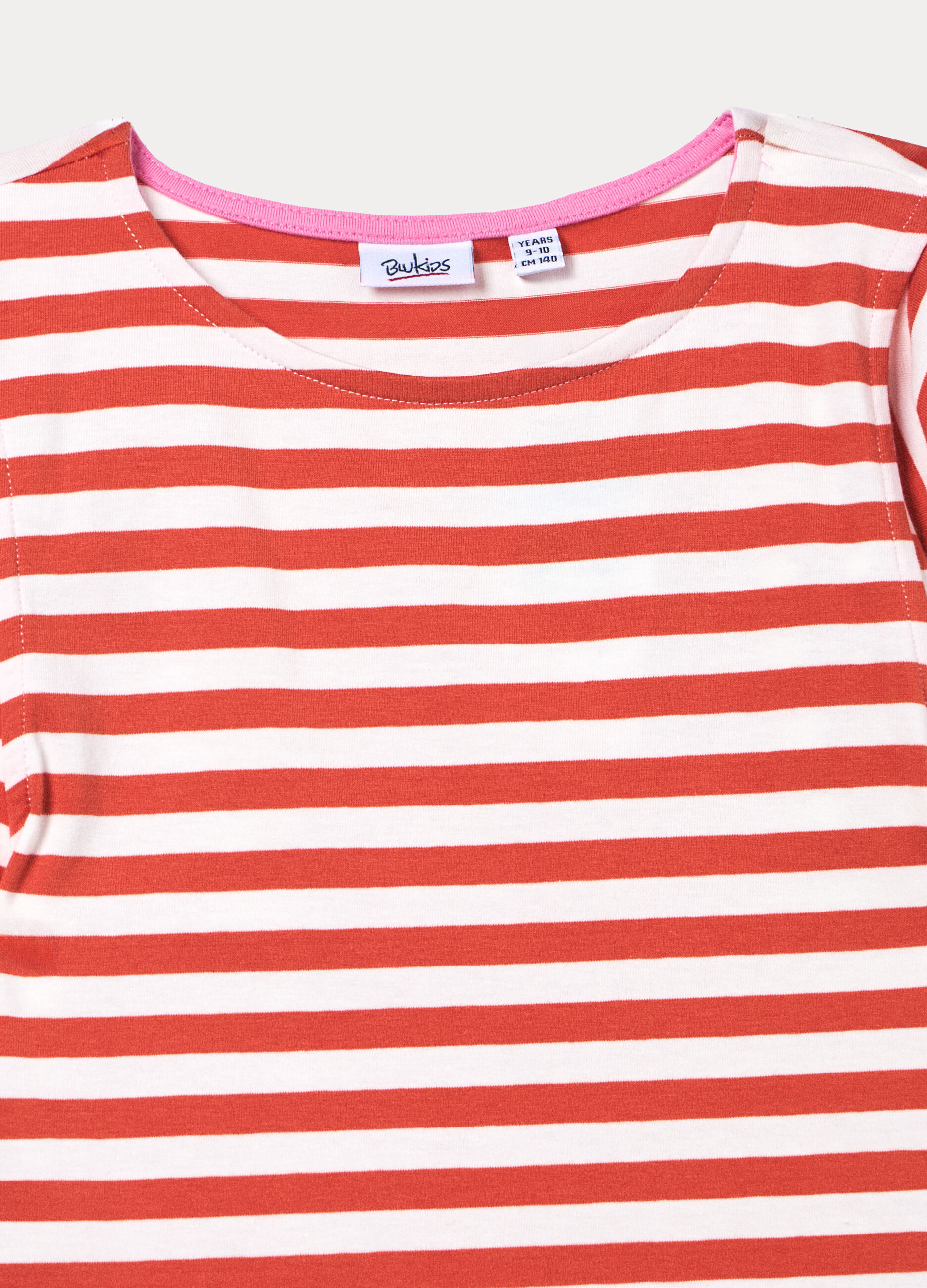 T-shirt girocollo stretch ragazza_2