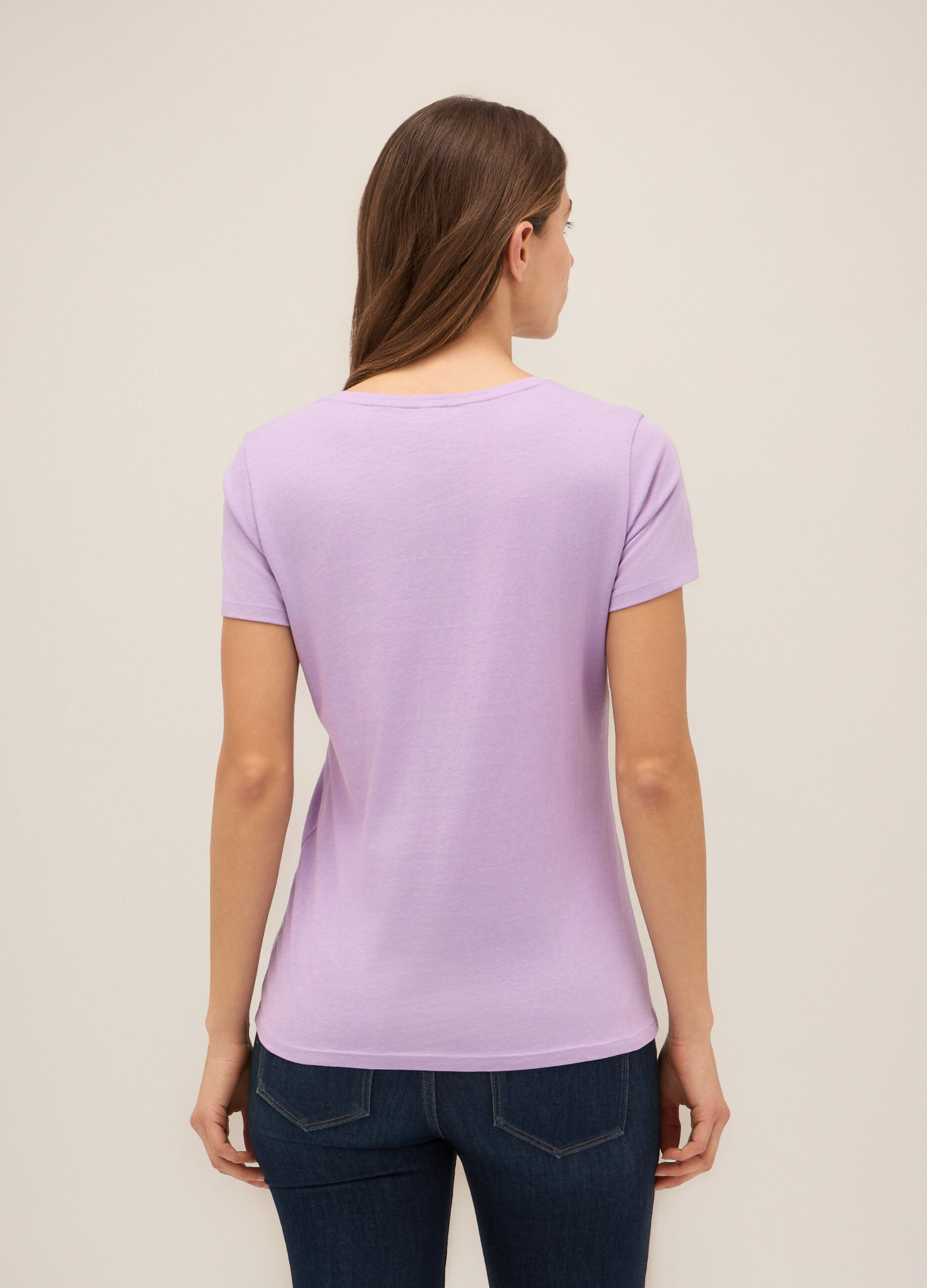 T-shirt in puro cotone donna_1