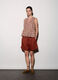 Top con scollo a V misto lino donna_0