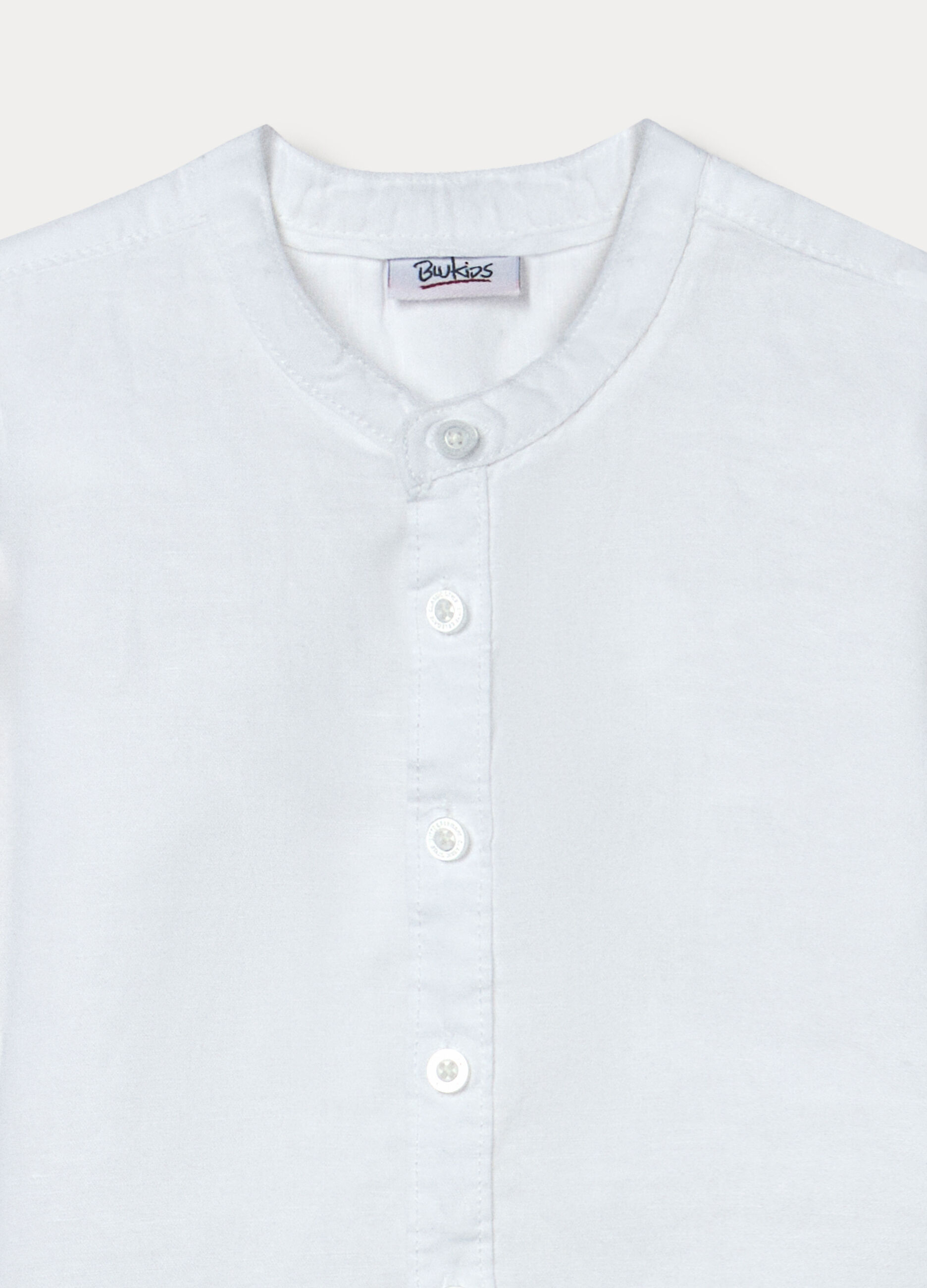 Camicia regular fit misto lino bimbo_2