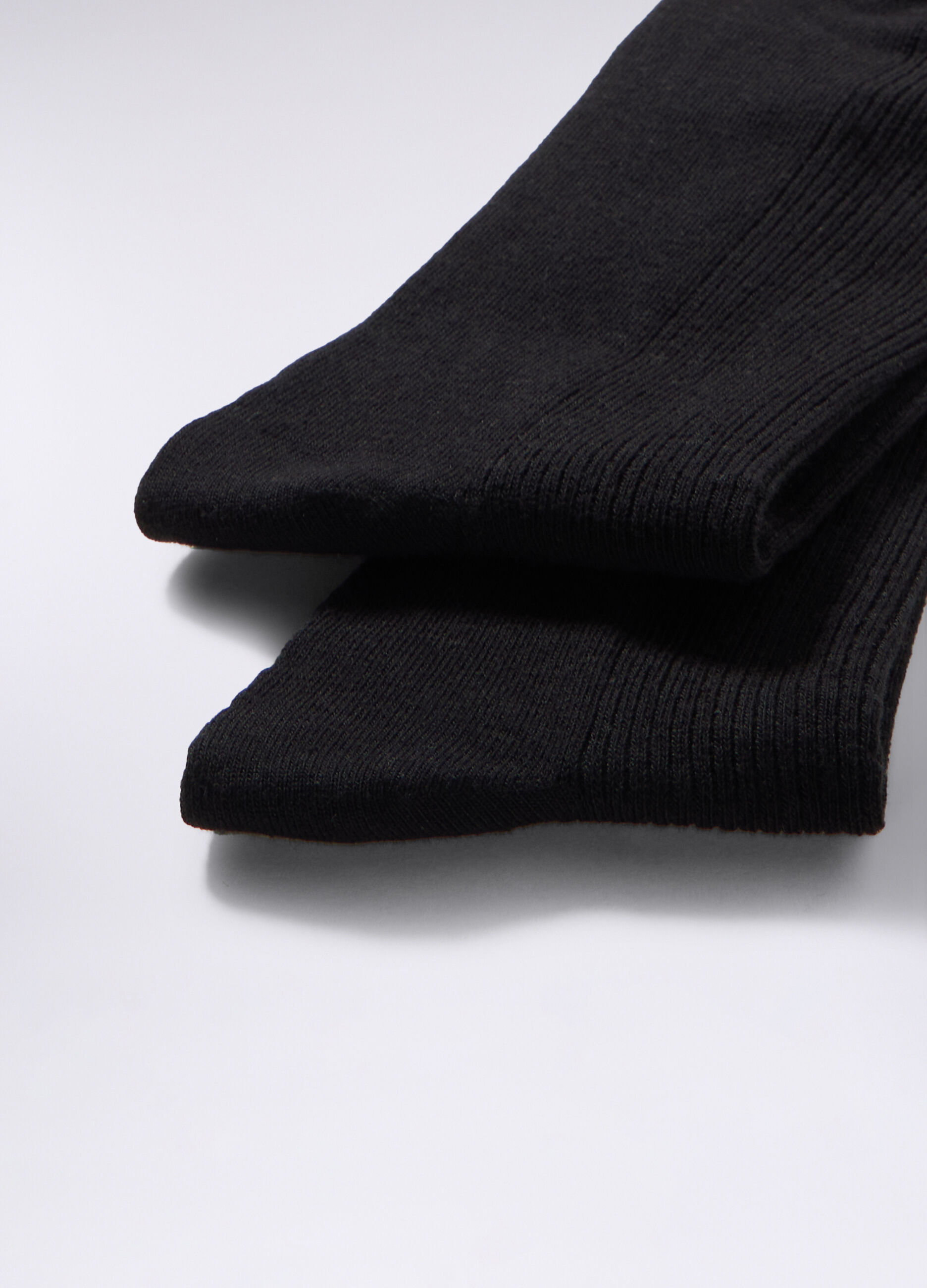 Calze corte in cotone stretch a costine uomo_1