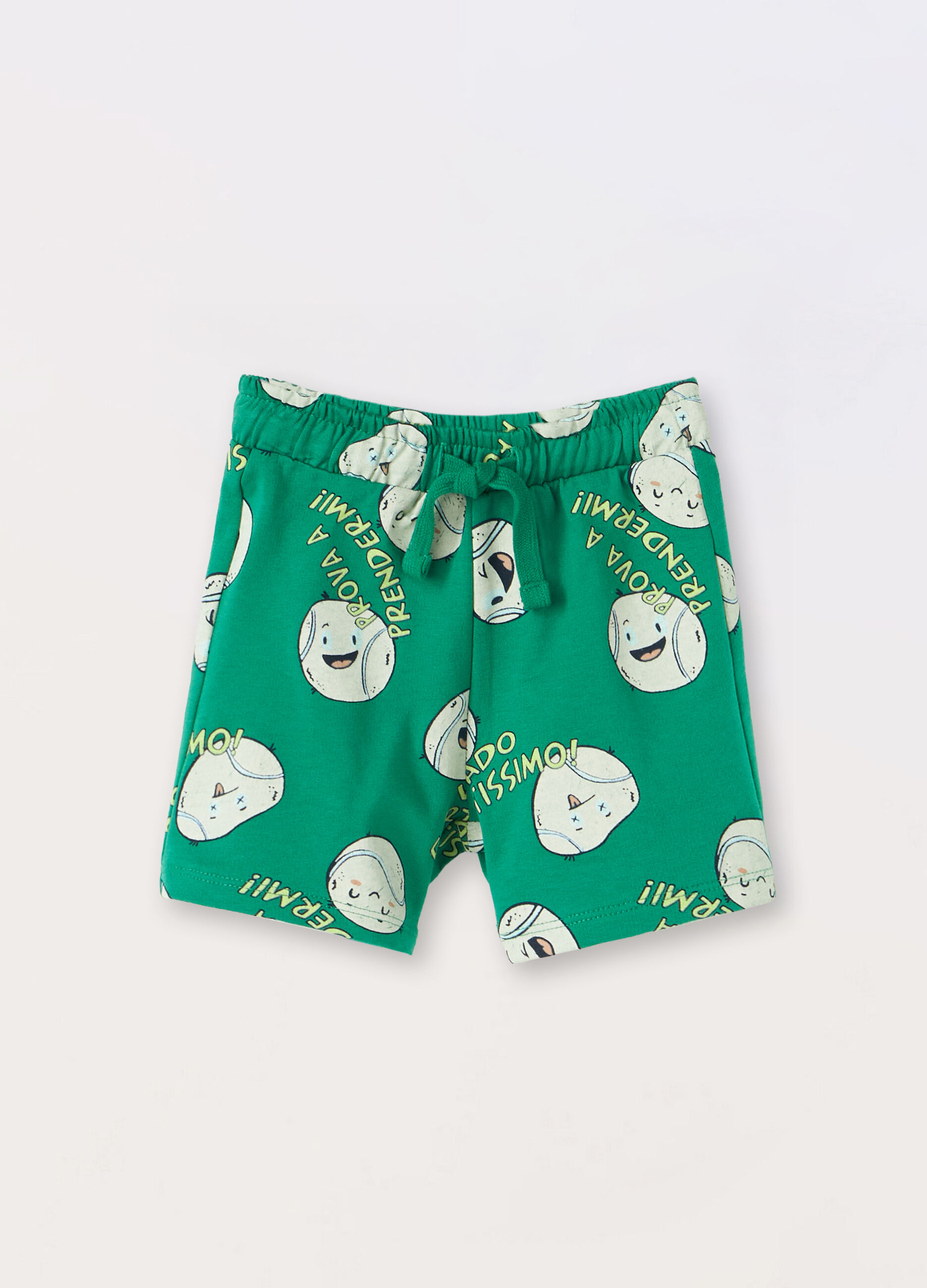 Bermuda in french terry di puro cotone neonato