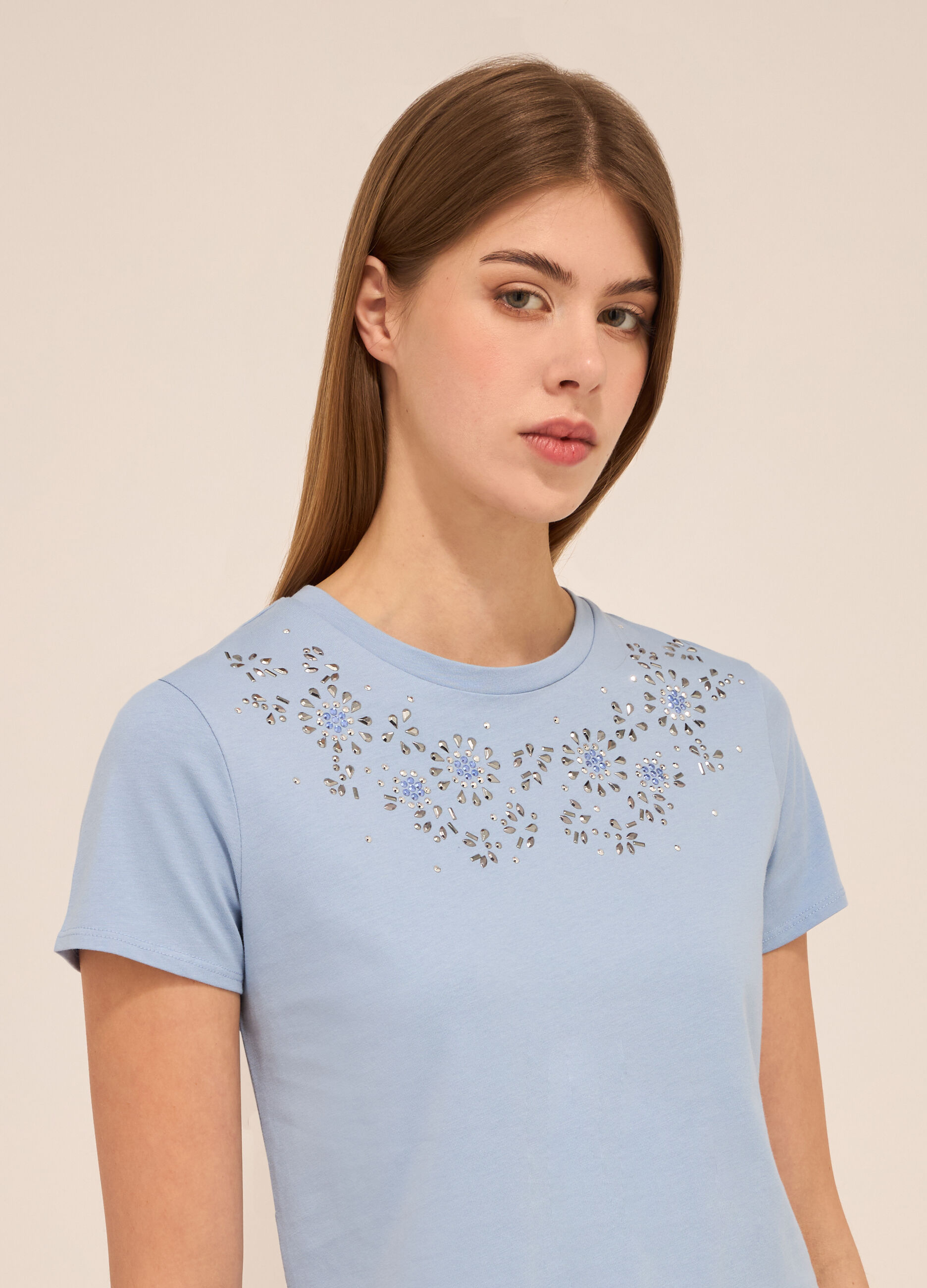 T-shirt in puro cotone donna_2