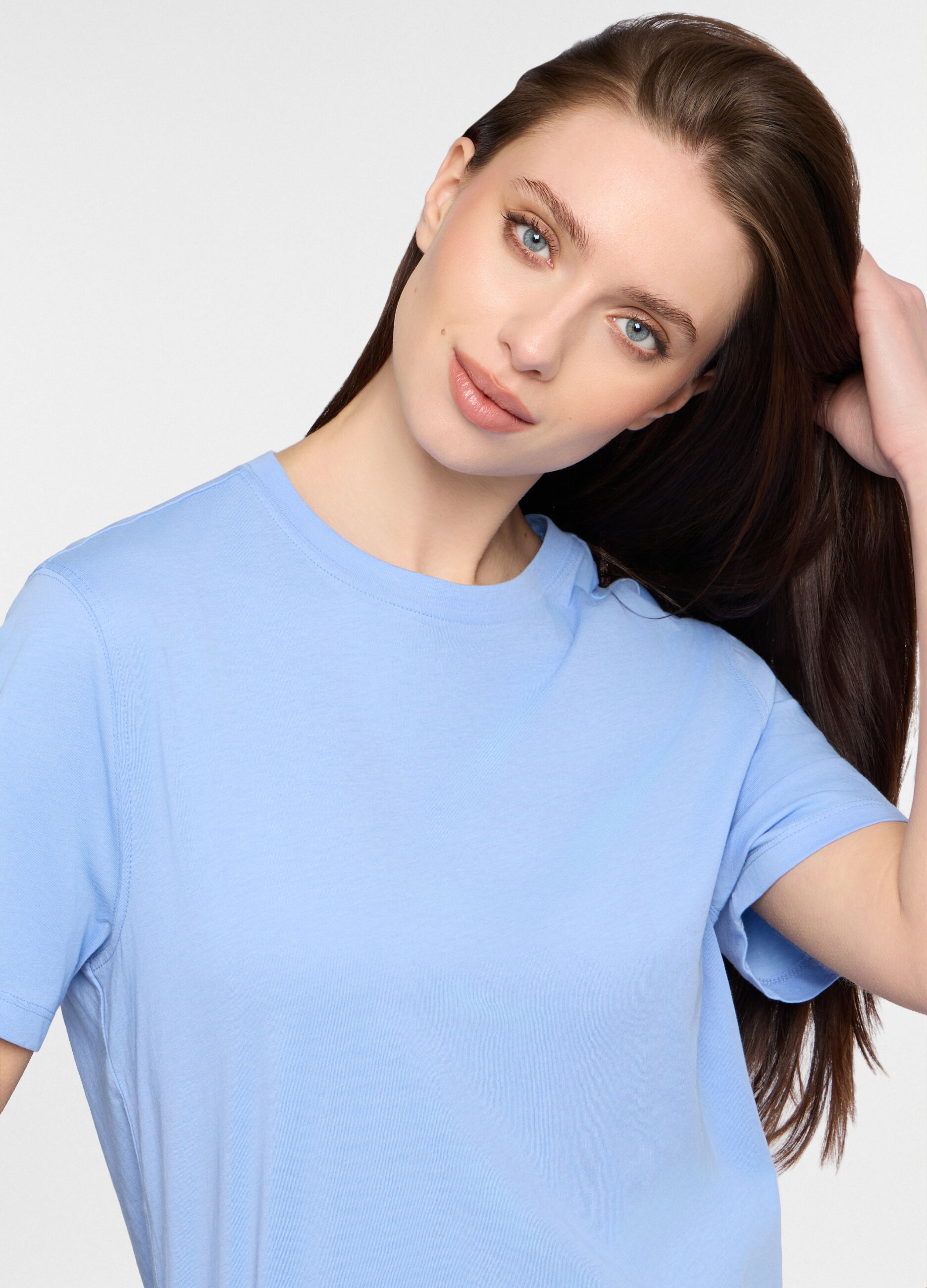 T-shirt girocollo in jersey di cotone uomo_2