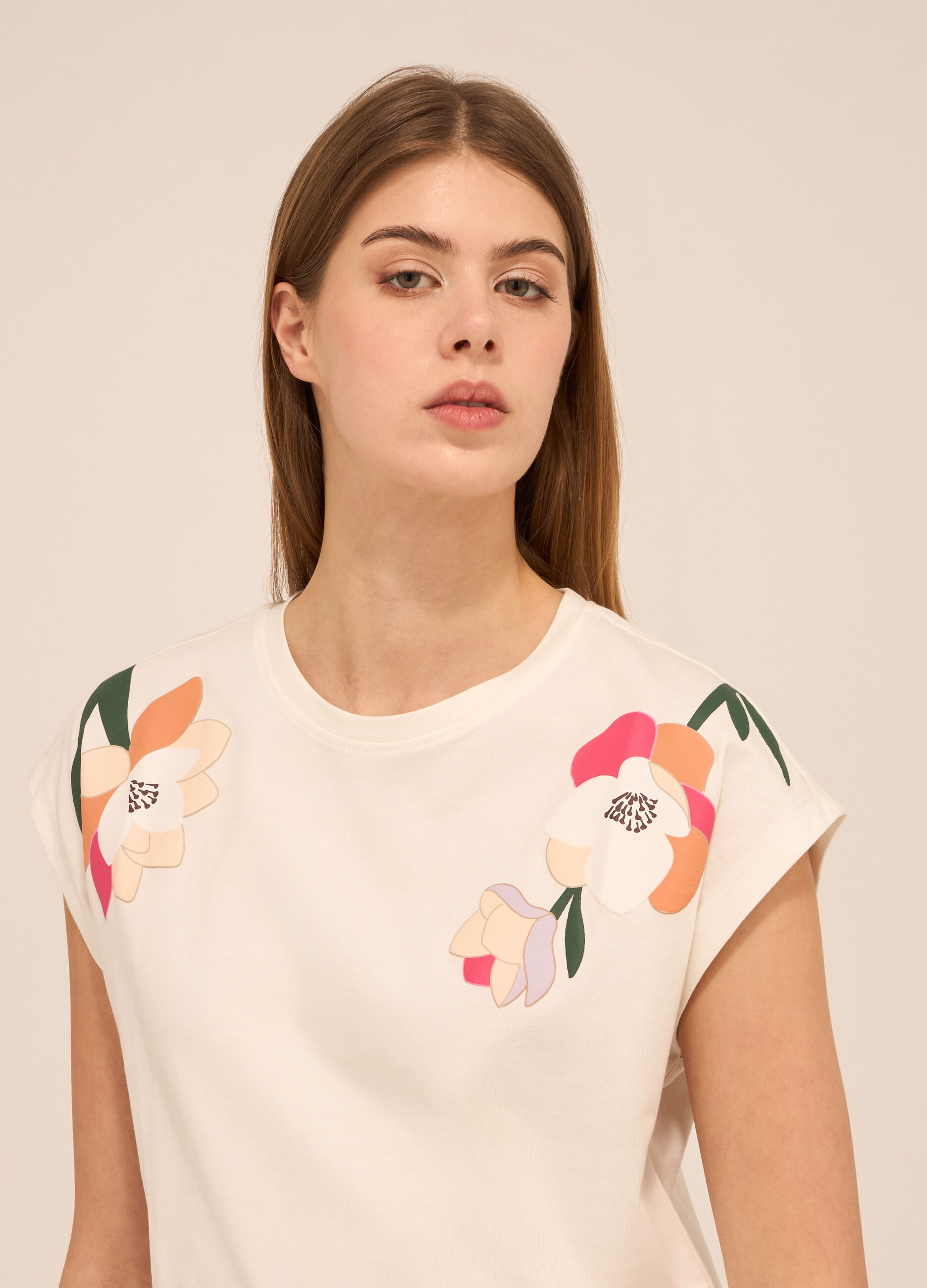 T-shirt in puro cotone donna_2
