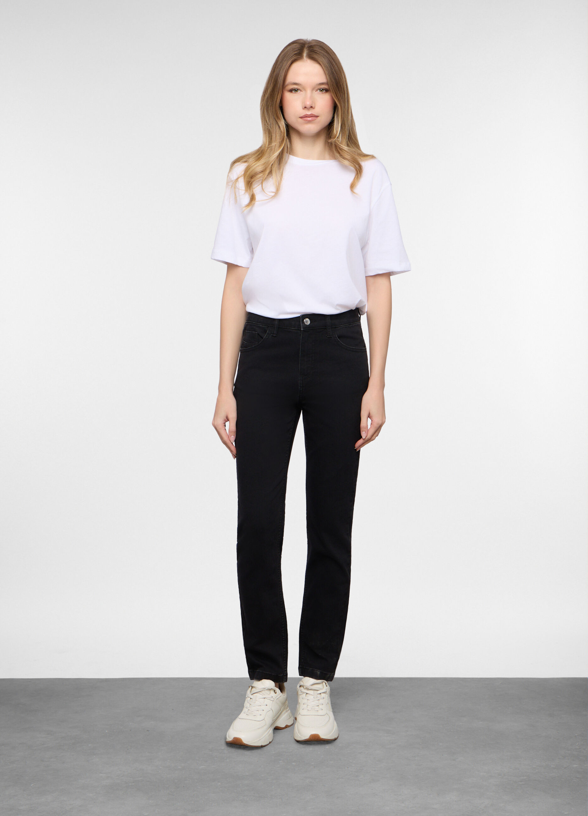 5 Tasche fit Slim in cotone stretch donna_0