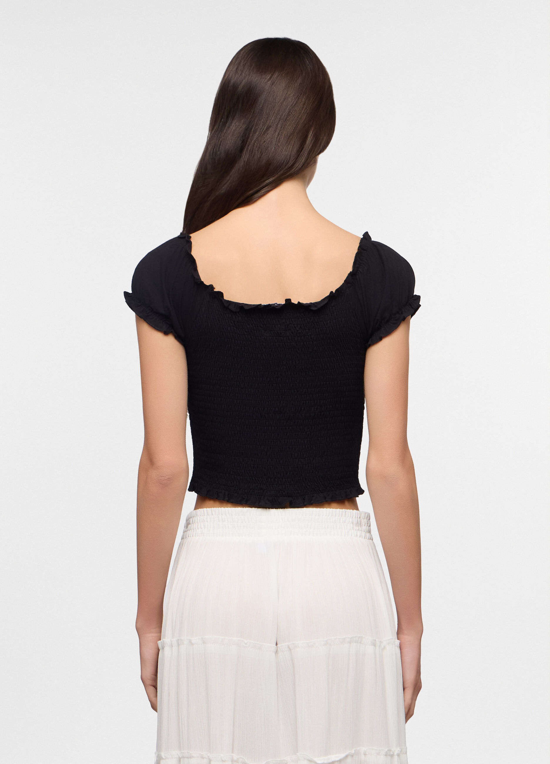 T-shirt fitted stretch donna_1
